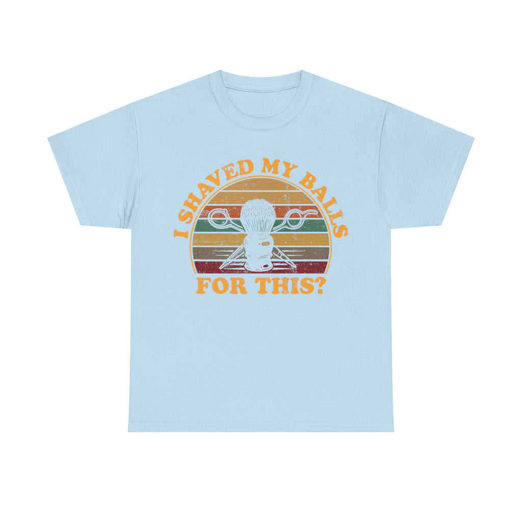 Funny Golf T-Shirt - I Shaved My Balls For This - Curb Your Enthusiasm - Rude Gift Tee Shirt