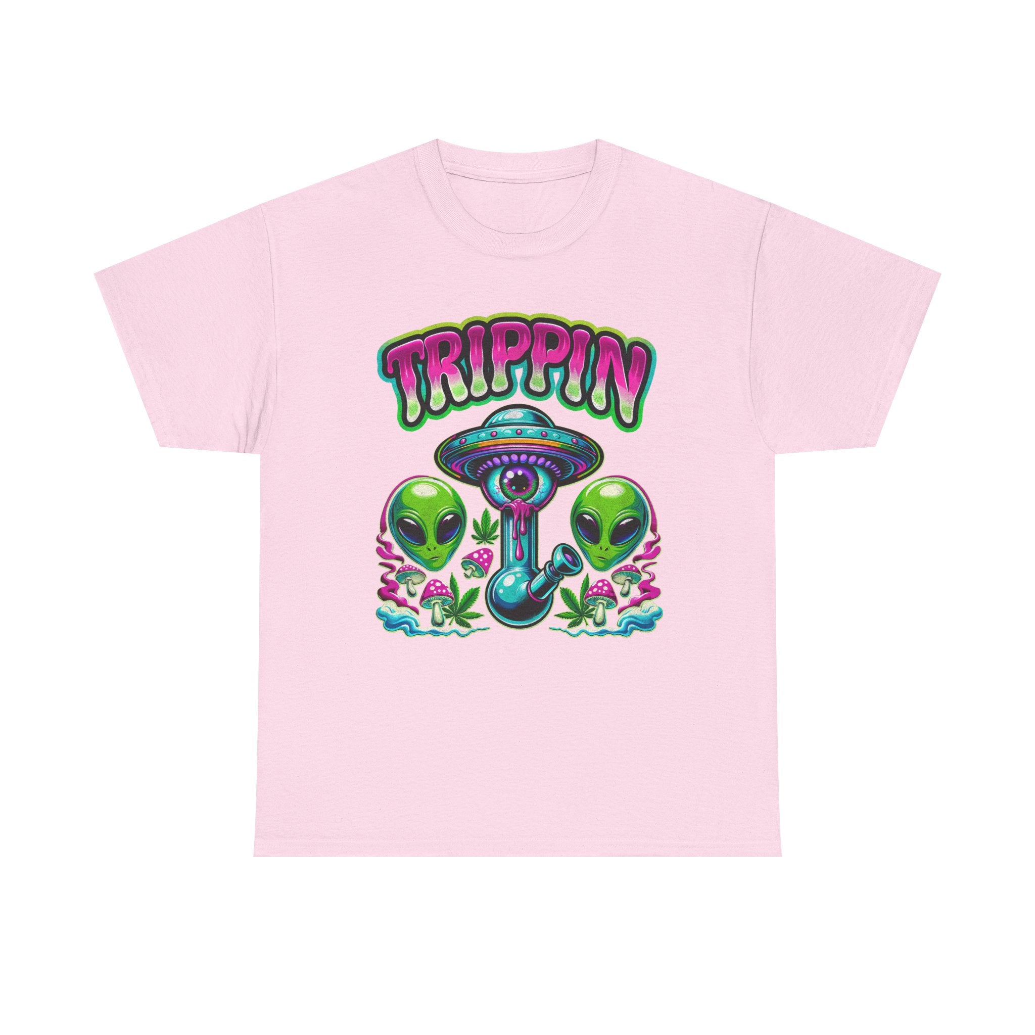 Trippin' Alien Mushroom Tee - Funny Psychedelic T-Sirt Gift