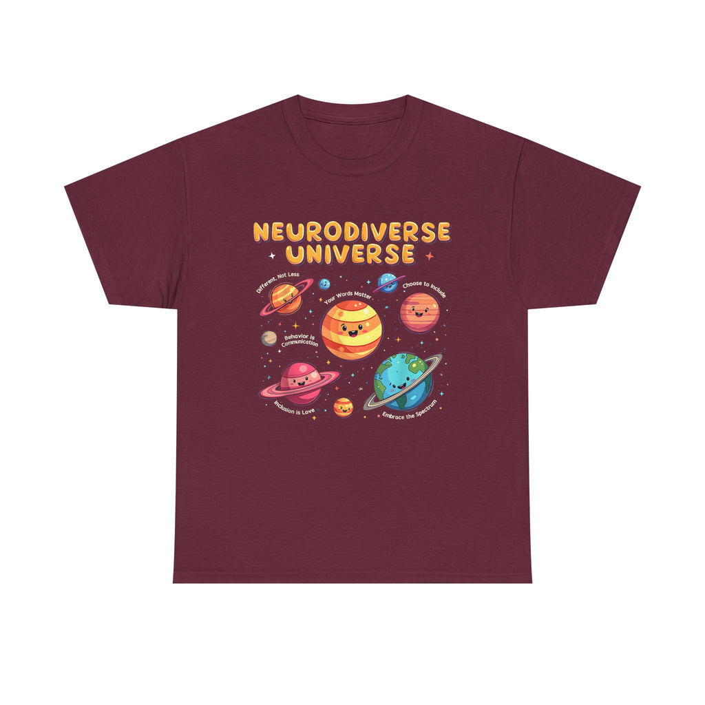 Neurodiverse Universe T-Shirt - Autism, ADHD, ASD Awareness Gift Tee Shirt NEW