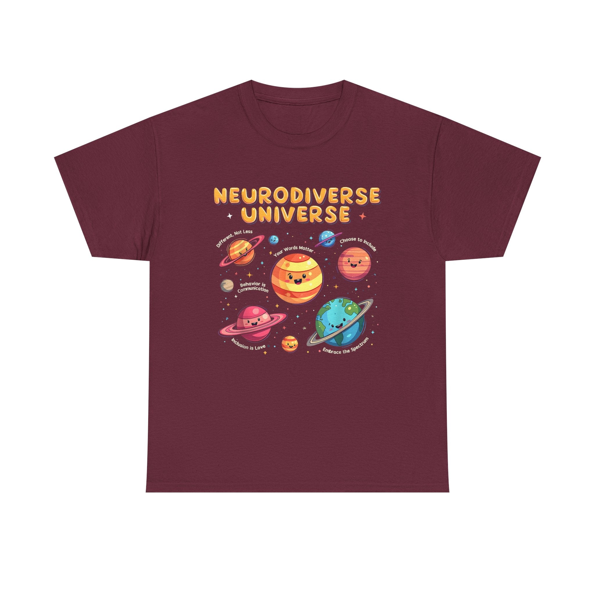 Neurodiverse Universe T-Shirt - Autism, ADHD, ASD Awareness Gift Tee Shirt NEW