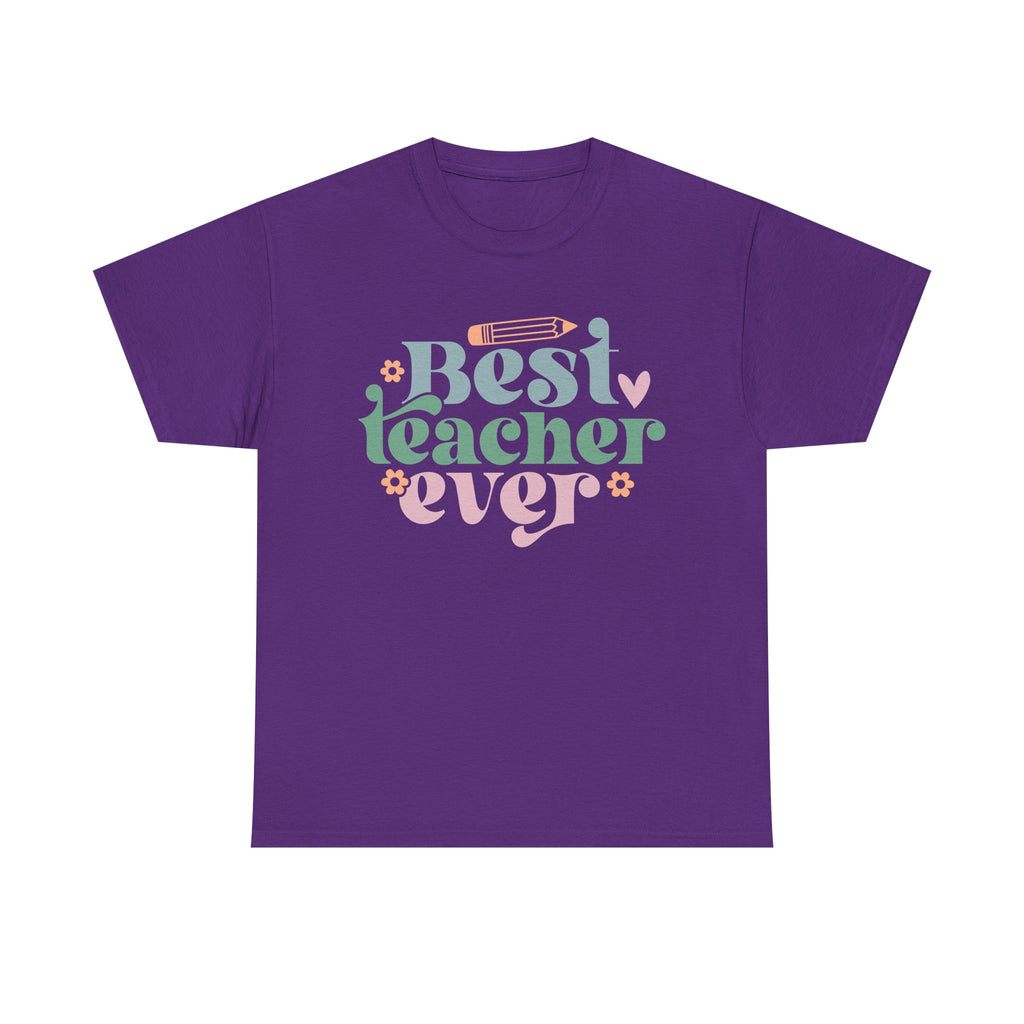 Best Teacher Ever Tee Shirt - T-Shirt Gift - Present For Teachers - NEW