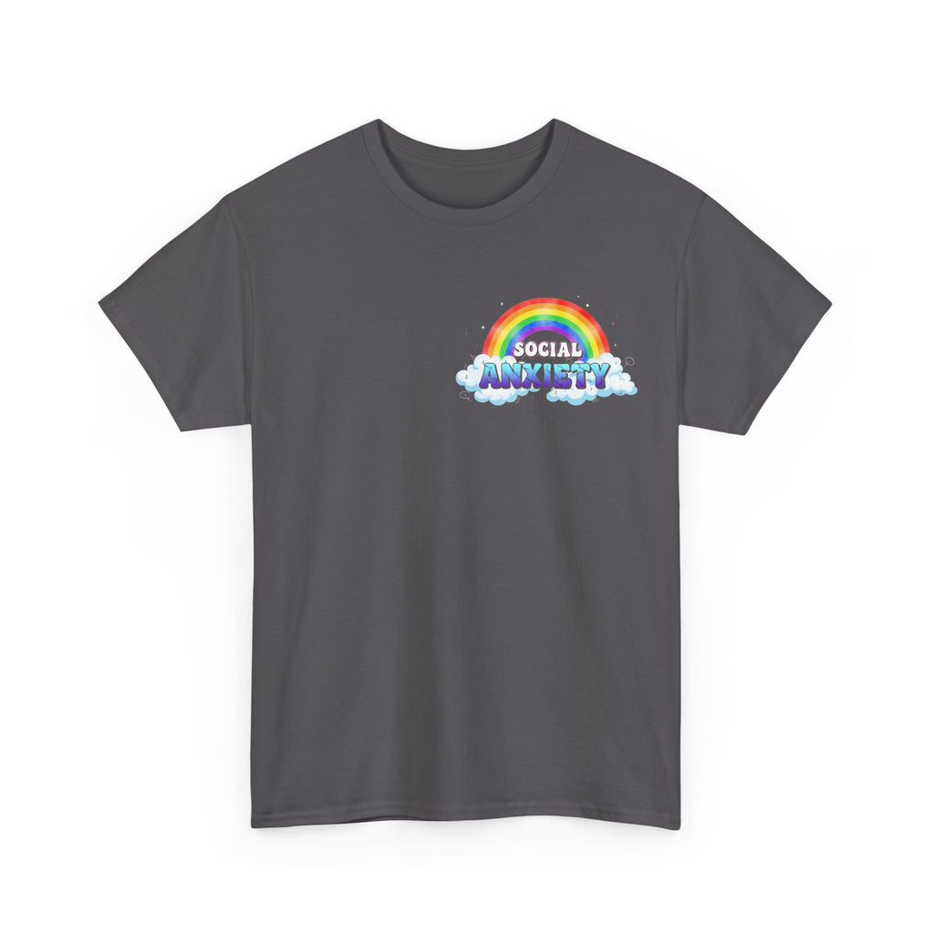 Social Anxiety Rainbow T-Shirt - Autism ADHD Neurodiverse Tee Shirt Gift
