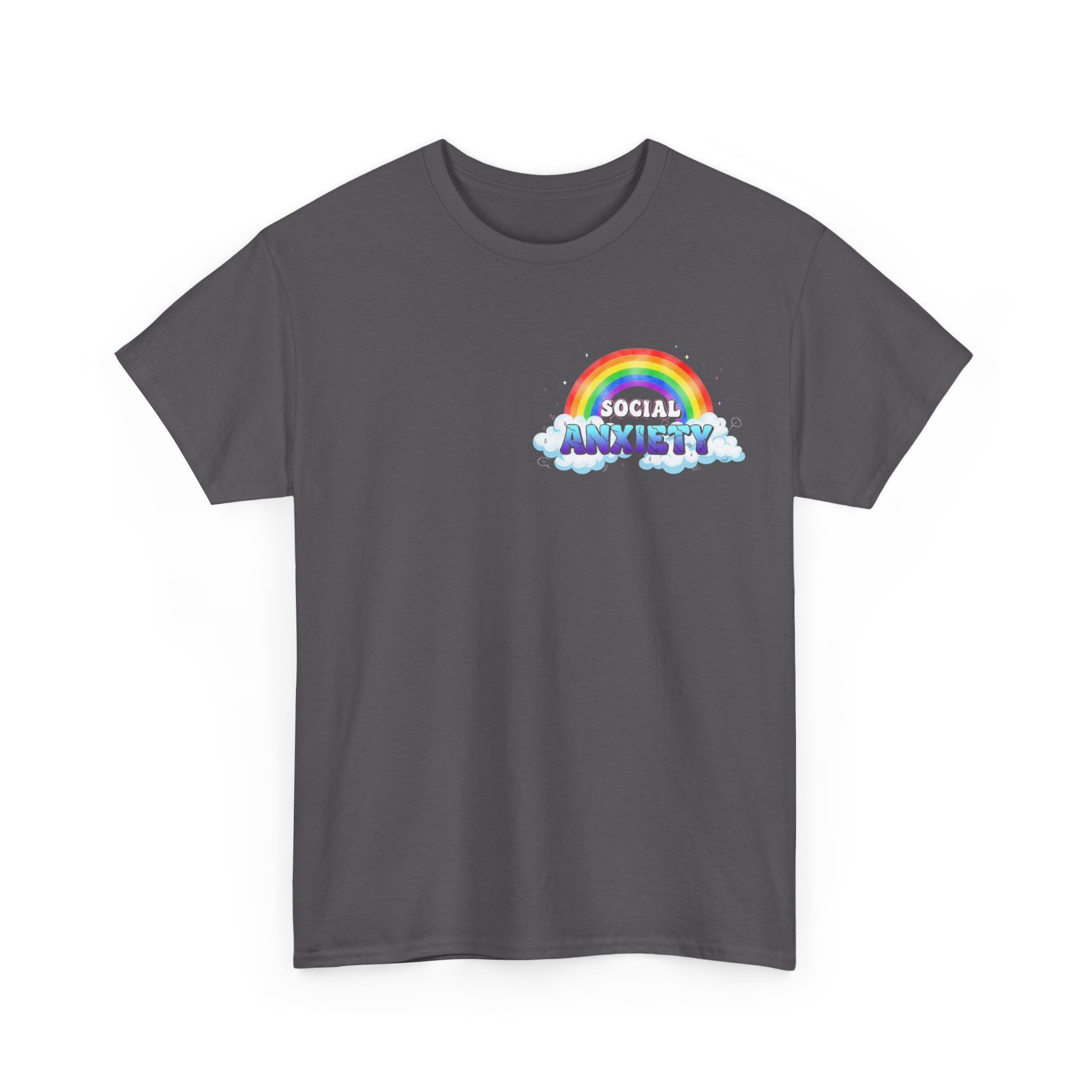Social Anxiety Rainbow T-Shirt - Autism ADHD Neurodiverse Tee Shirt Gift