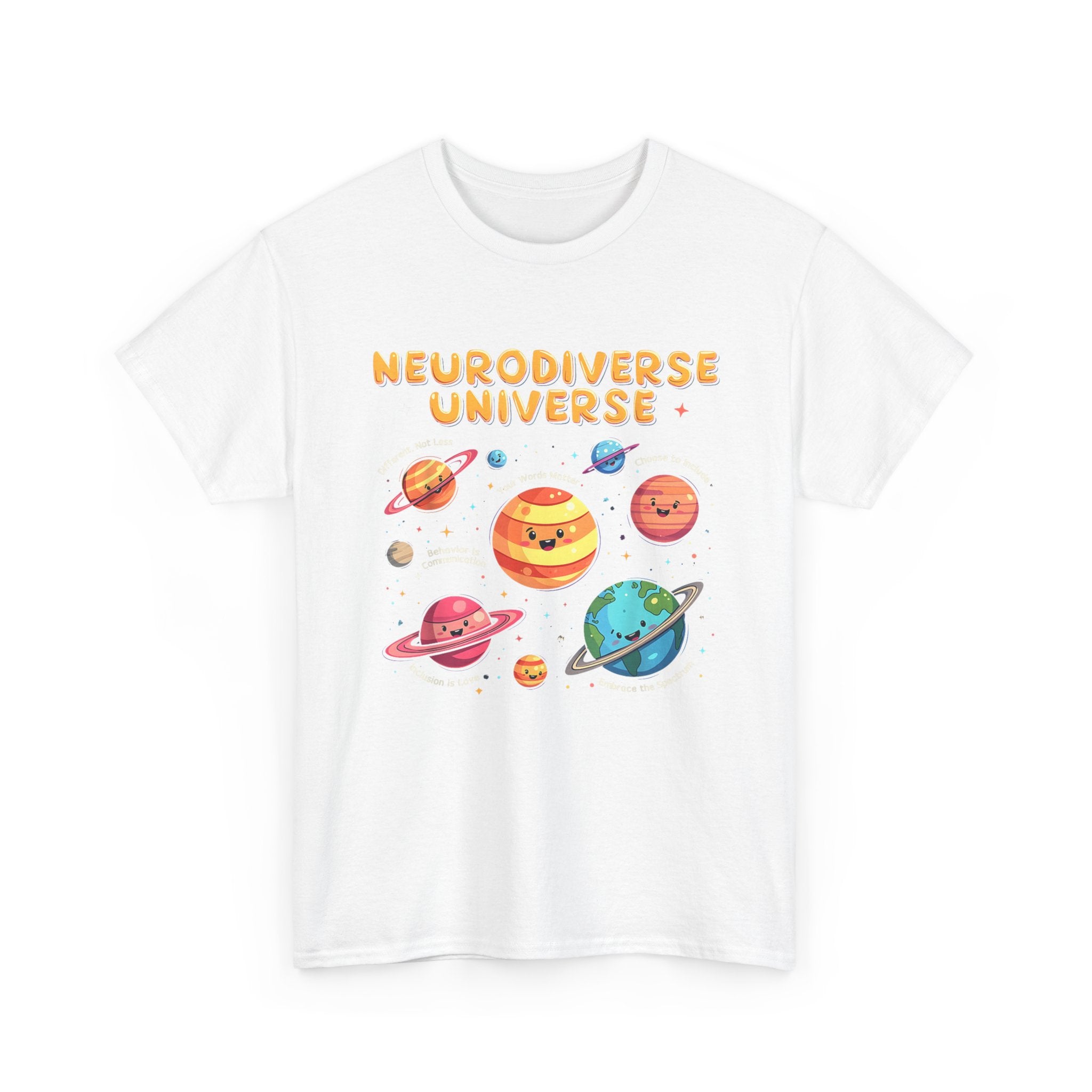 Neurodiverse Universe T-Shirt - Autism, ADHD, ASD Awareness Gift Tee Shirt NEW