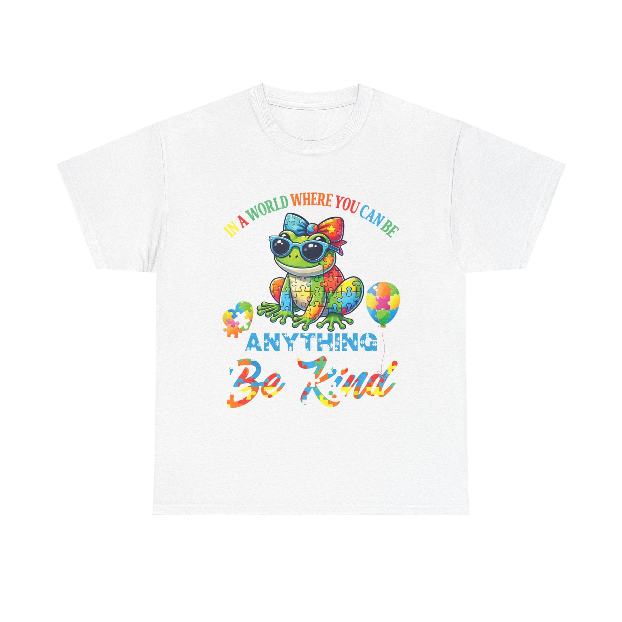Be Kind Turtle T‑Shirt - A World Where You Can Be Anything Be Kind - Autism ADHD Tee Shirt