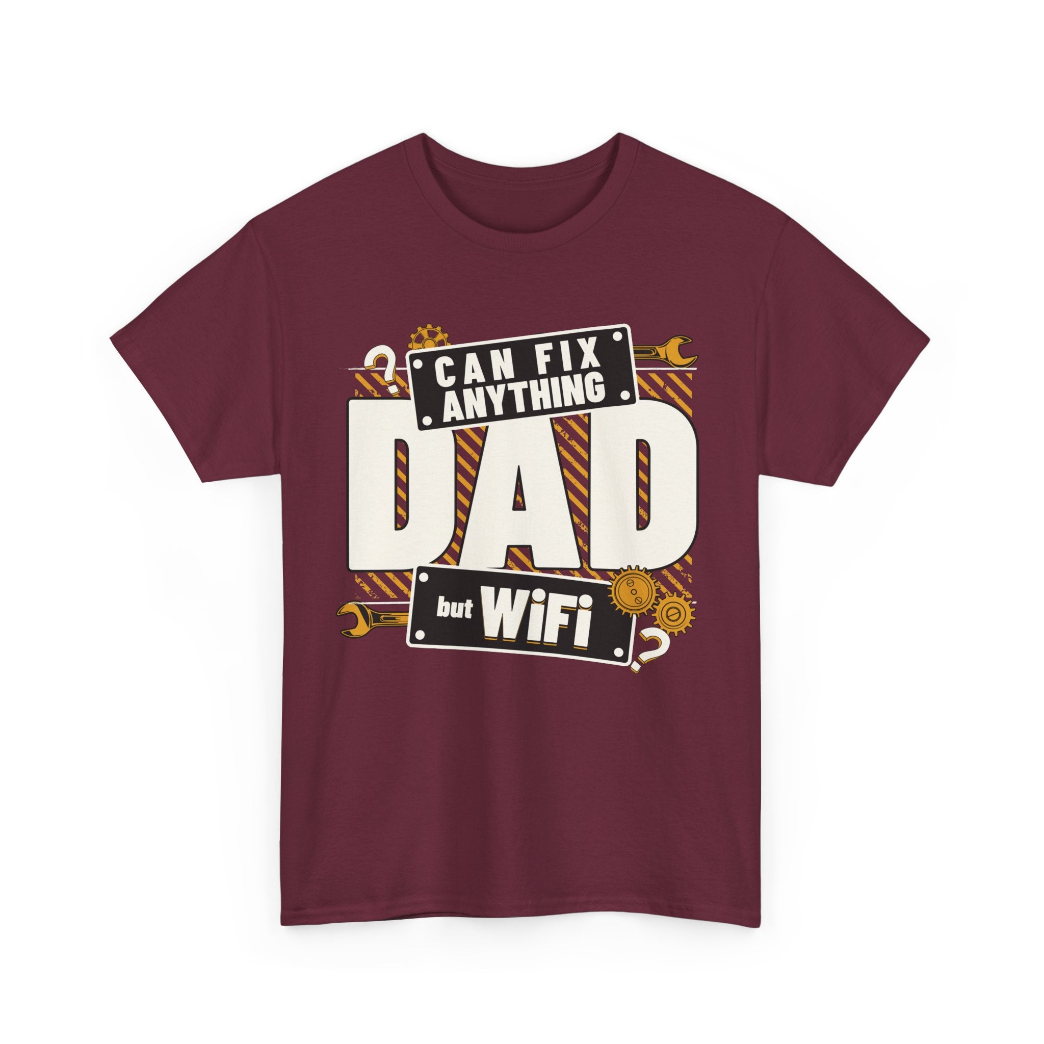 Funny T-Shirt - Dad Can Fix Anything But WiFi - Fathers Day Gift - Dad Birthday Tee Shirt - NEW