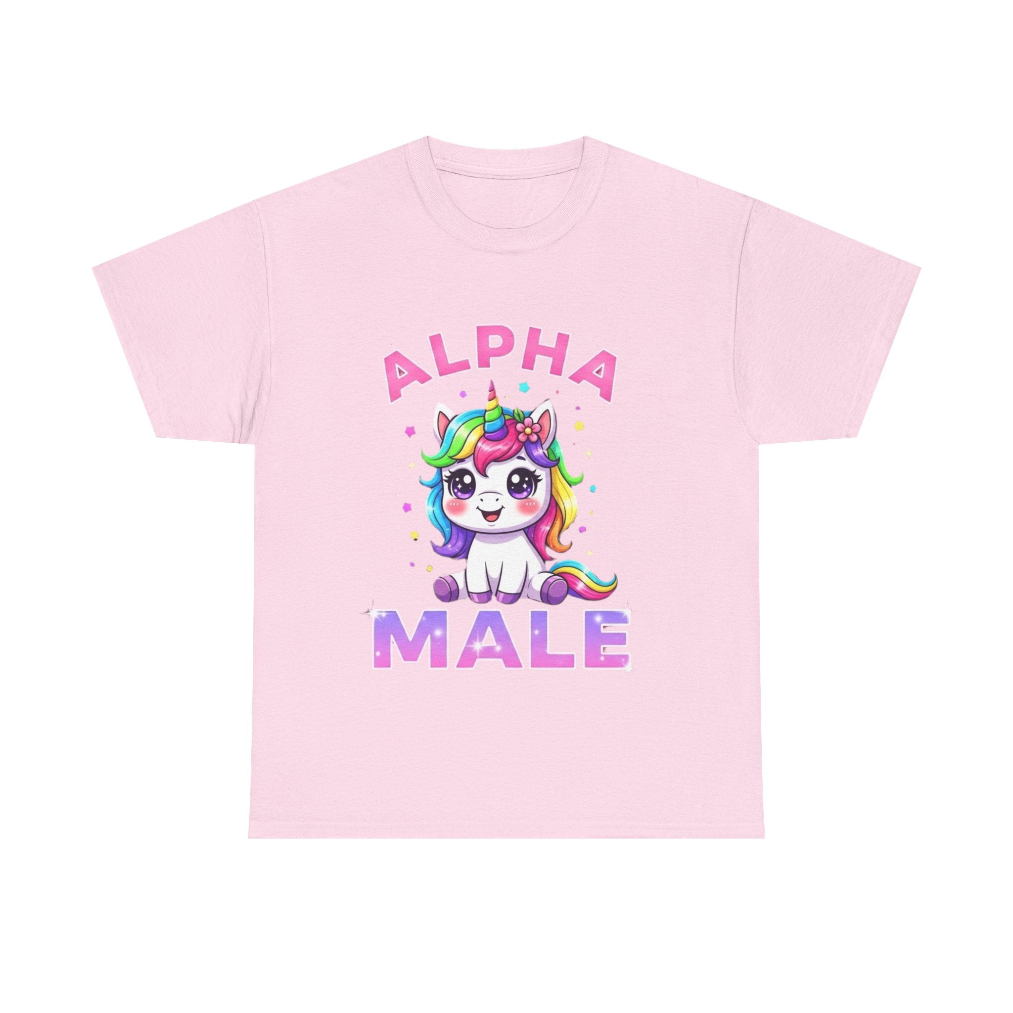 Alpha Male Unicorn T-Shirt - Funny Gift Tee Shirt - Pride LGBTQ Stag Do