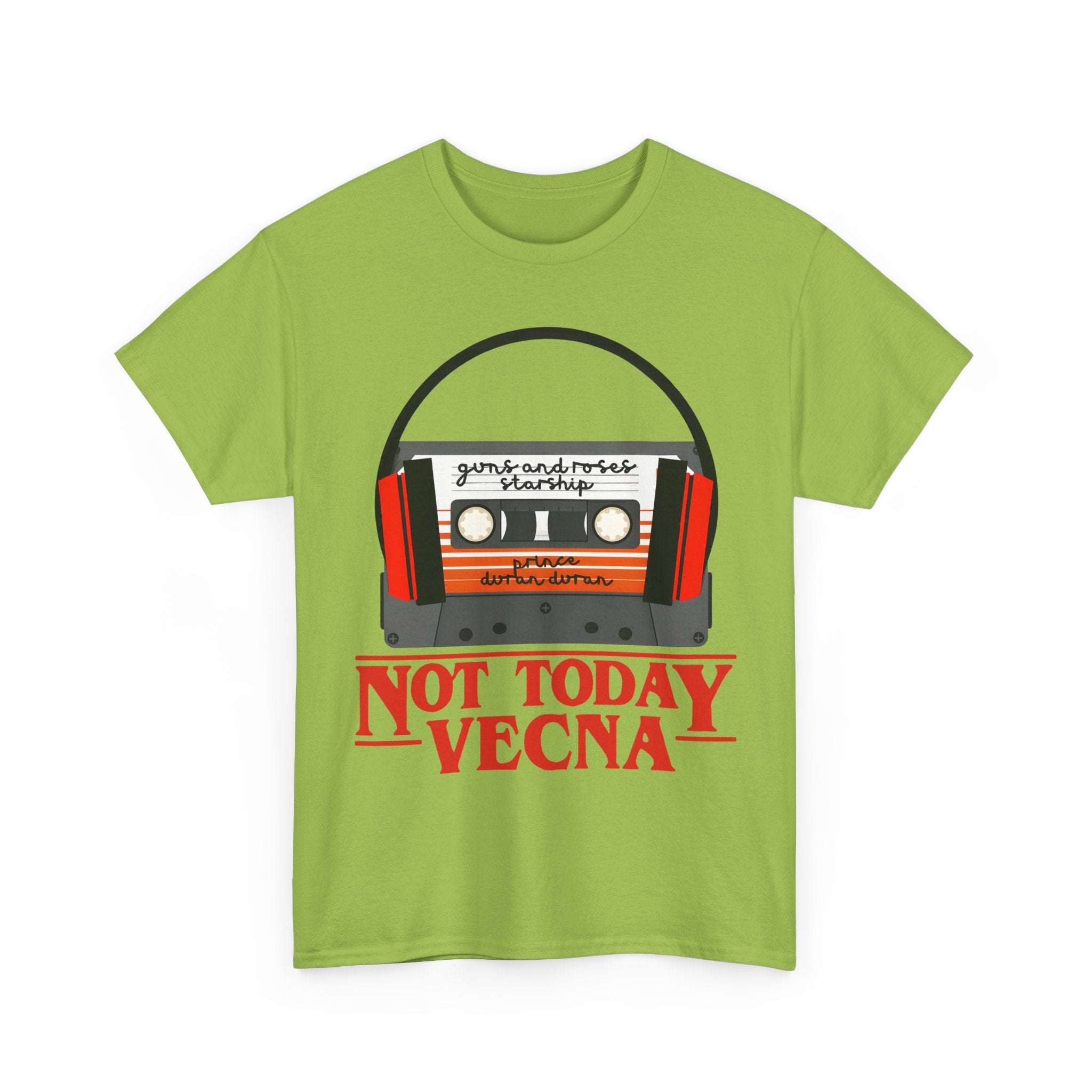 Not Today Vecna Cassette T-Shirt - Retro Stranger Things Tee Shirt - NEW