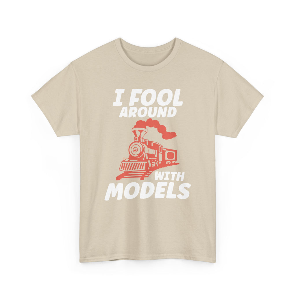 Train Set Model Tee Shirt - Funny T-Shirt Gift For Train Model Enthusiasts - Gift For Dad Grandad Into Trains