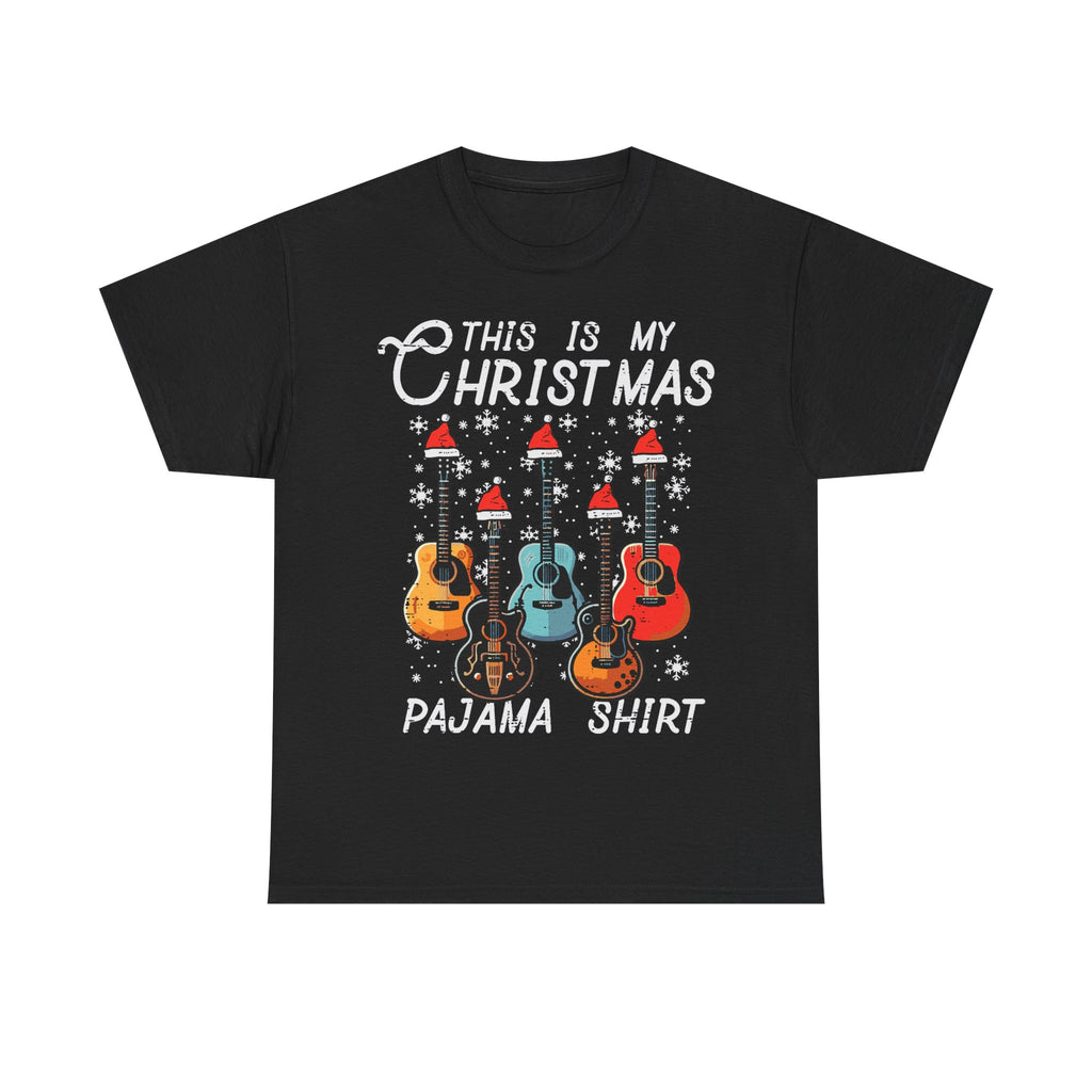 Guitar T-Shirt Xmas Gift - This Is My Christmas Pajama Shirt - Guitarist Tee Pyjama Shirt