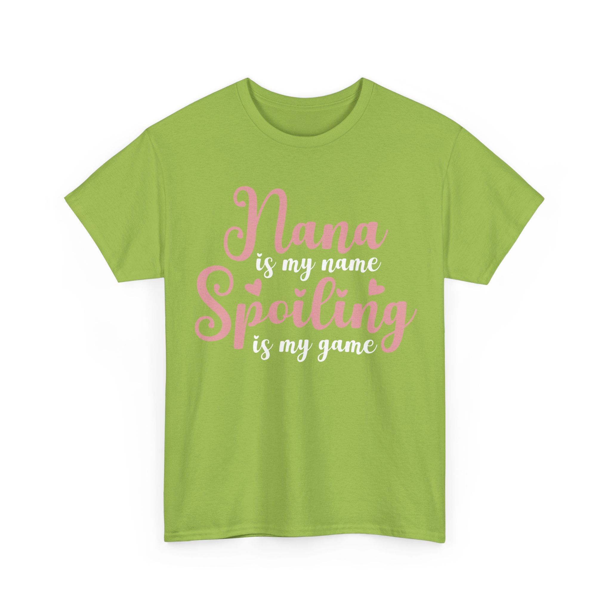 Nana Is My Name Spoiling Is My Game Tee Shirt - Funny Gift T-Shirt For Nana Nanna Grandma Grandmother NEW