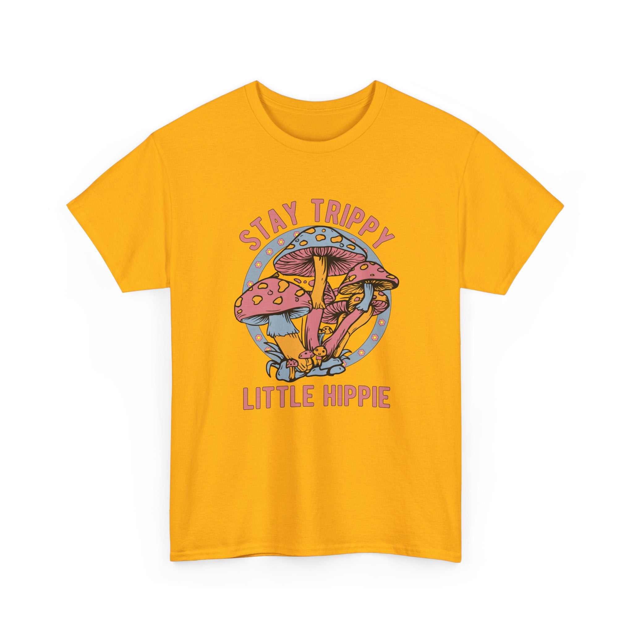 Stay Trippy Little Hippie T-Shirt - Funny Magic Mushroom Tee Shirt - Gift NEW