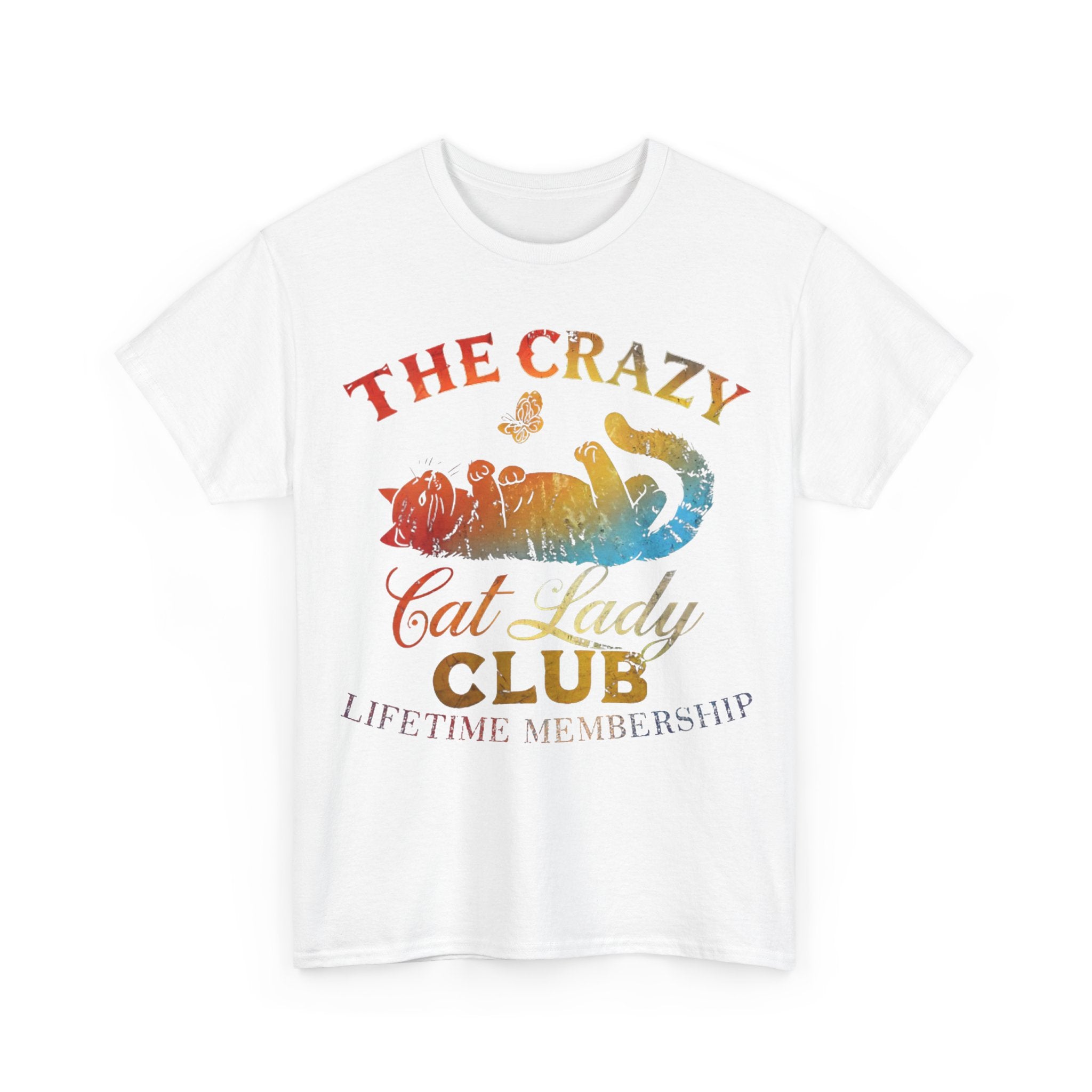 The Crazy Cat Lady Club Tee Shirt - Gift For Cat Lovers - Funny Cat Owner T-Shirt - NEW
