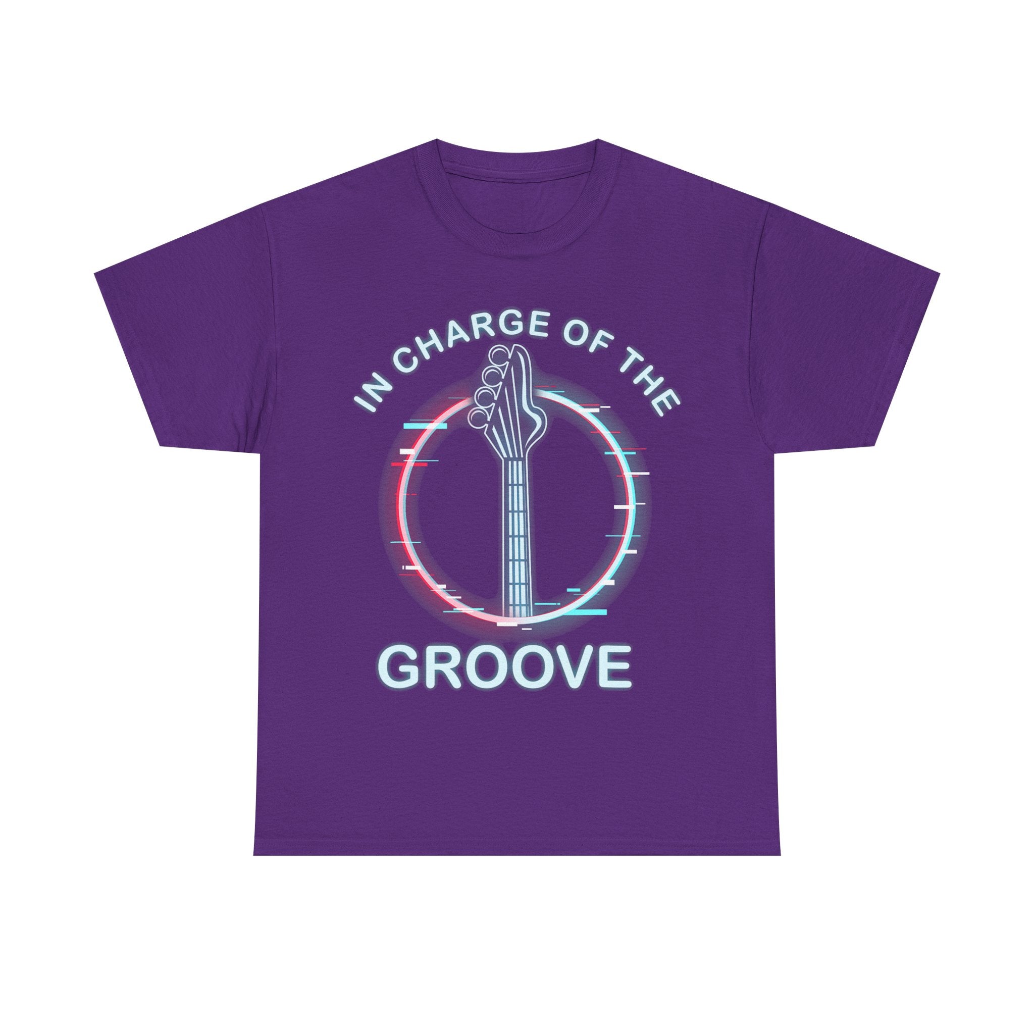 Bass Guitar Groove Tee Shirt - I'm in Charge of the Groove - Music T-Shirt Gift For Bassist