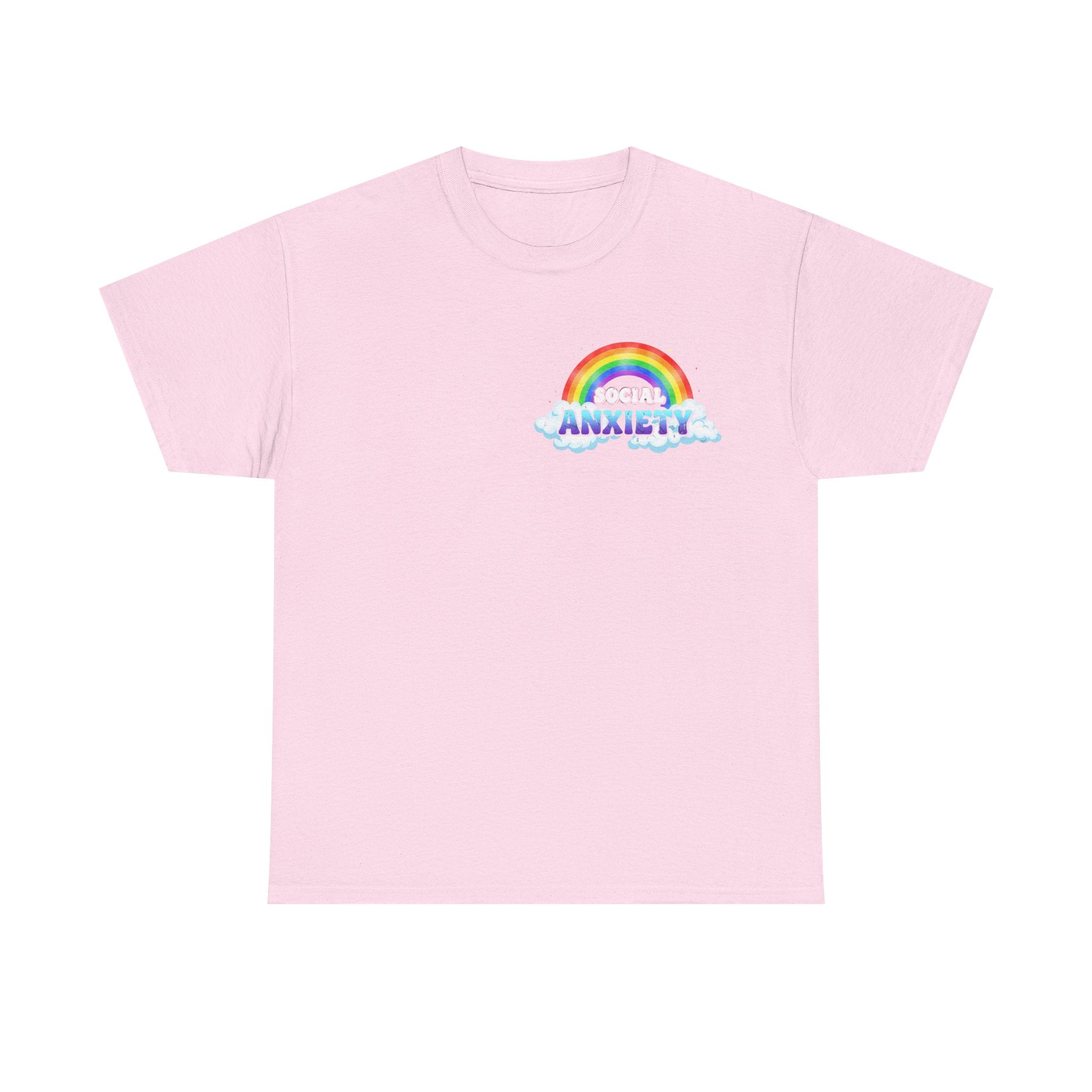 Social Anxiety Rainbow T-Shirt - Autism ADHD Neurodiverse Tee Shirt Gift