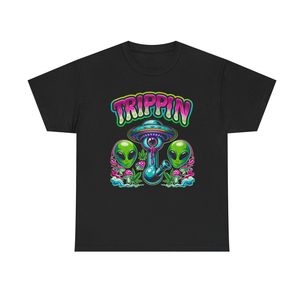 Trippin' Alien Mushroom Tee - Funny Psychedelic T-Sirt Gift
