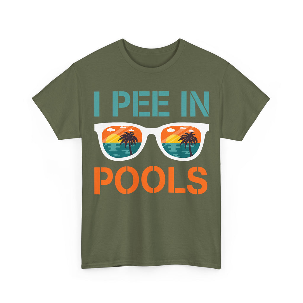 I Pee in Pools Funny Vacation Tee Shirt - Rude Offensive Gift T-Shirt For Holiday