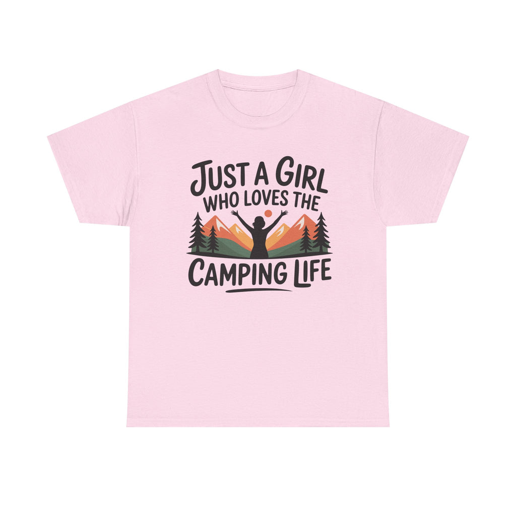 Funny Camper T-Shirt - Just A Girl Who Loves Camping Life - Vanlife T Shirt - Campervan Tee Shirt Gift NEW