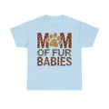 Mum Of Fur Babies Tee Shirt - Dog Lover T-Shirt - Funny Gift For Owner Of Dogs NEW
