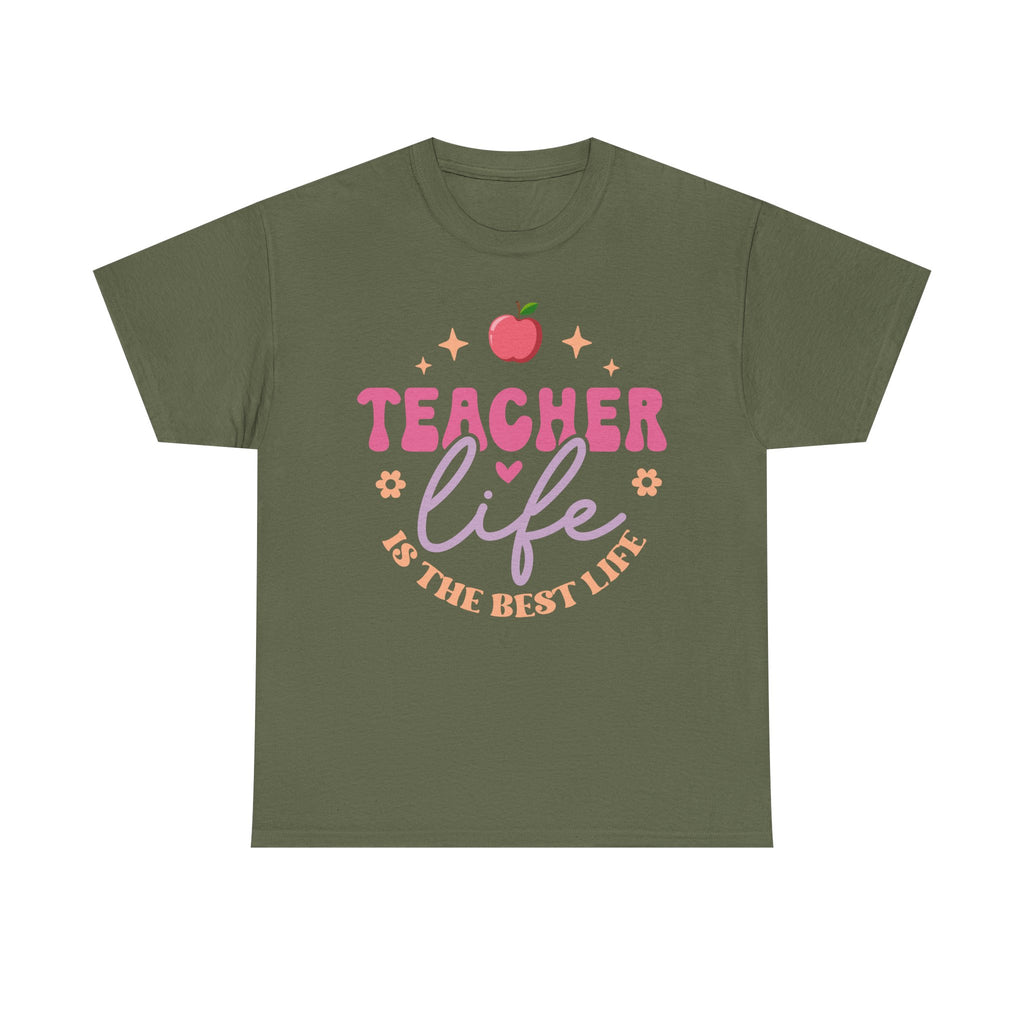 Teacher Life Is The Best Life Tee Shirt - Funny T-Shirt Gift For Teachers - End Of School Present