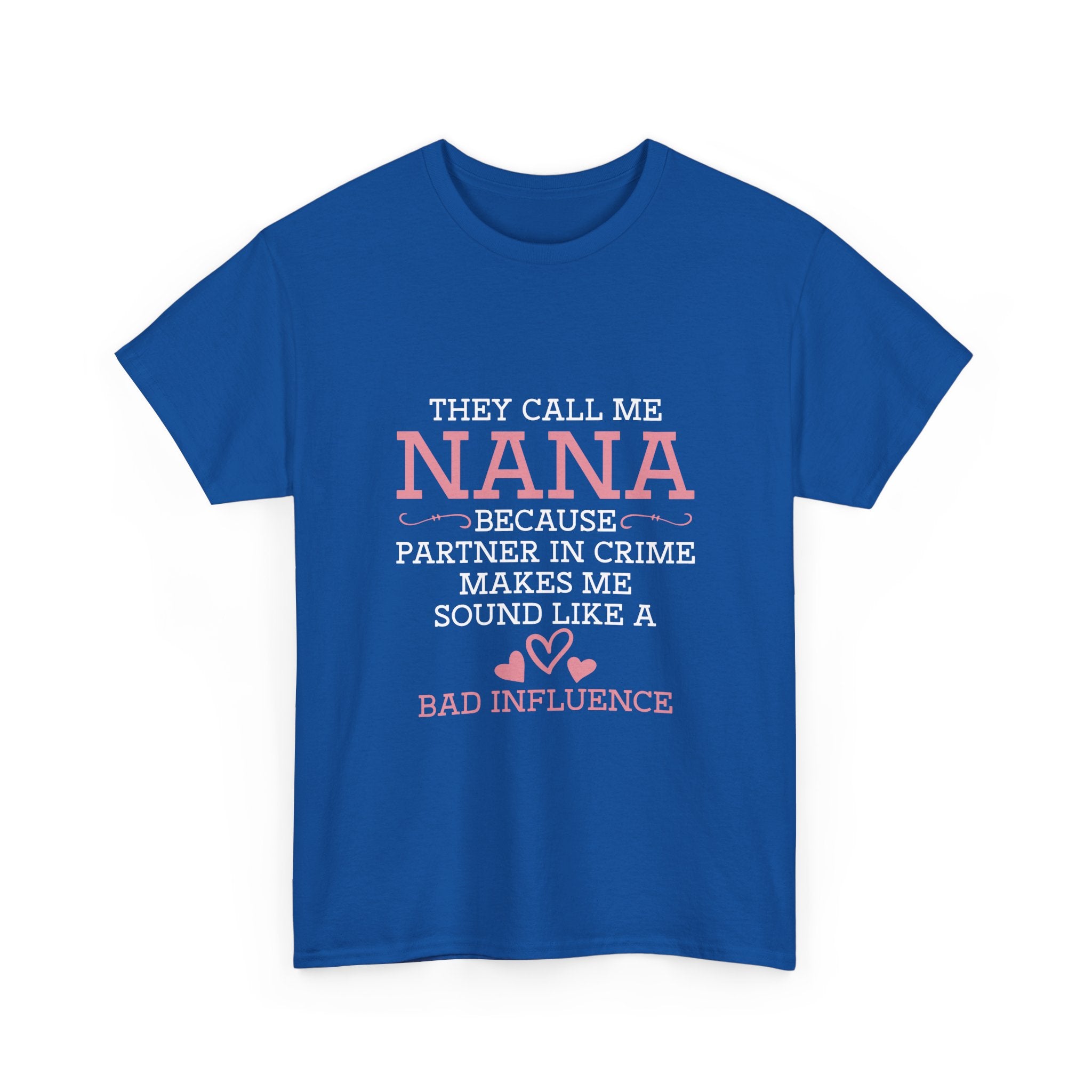Nana Partner In Crime Tee Shirt - Funny Gift T-Shirt For Nanna Grandmother Grandma