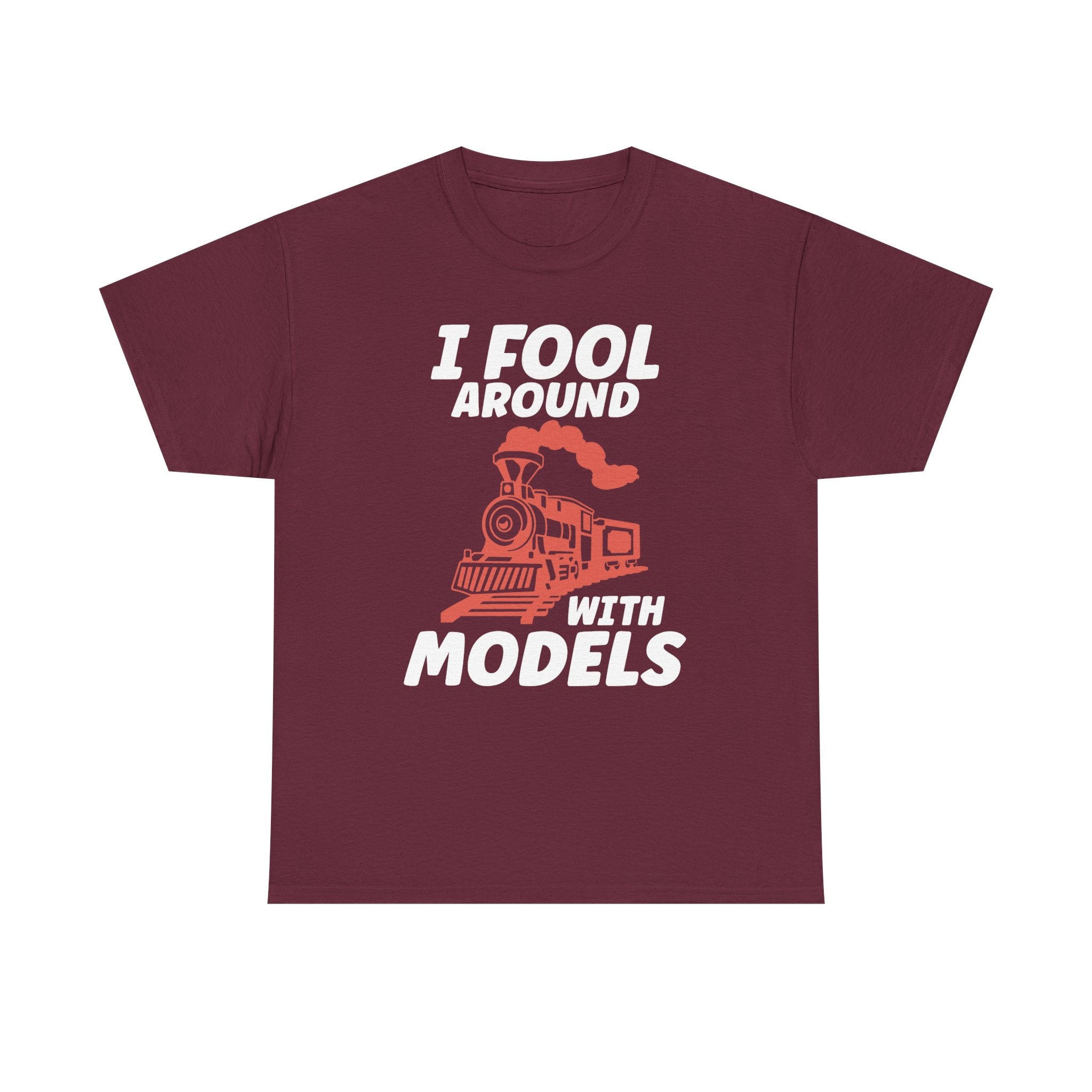 Train Set Model Tee Shirt - Funny T-Shirt Gift For Train Model Enthusiasts - Gift For Dad Grandad Into Trains
