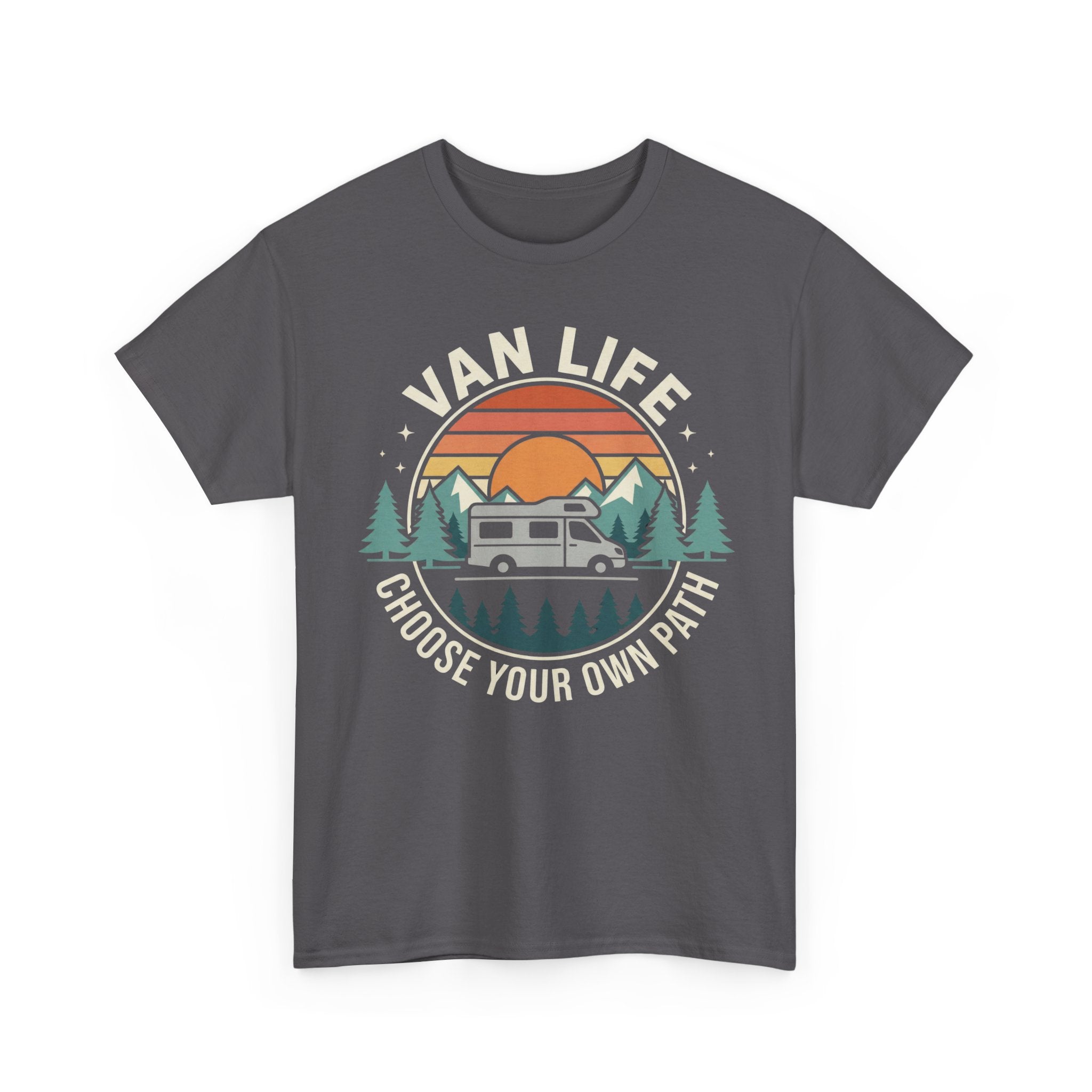 Vanlife T-Shirt - Camper Van Tee Shirt - Choose Your Own Path - Gift For Vanlifers Or Motorhome Enthusiasts