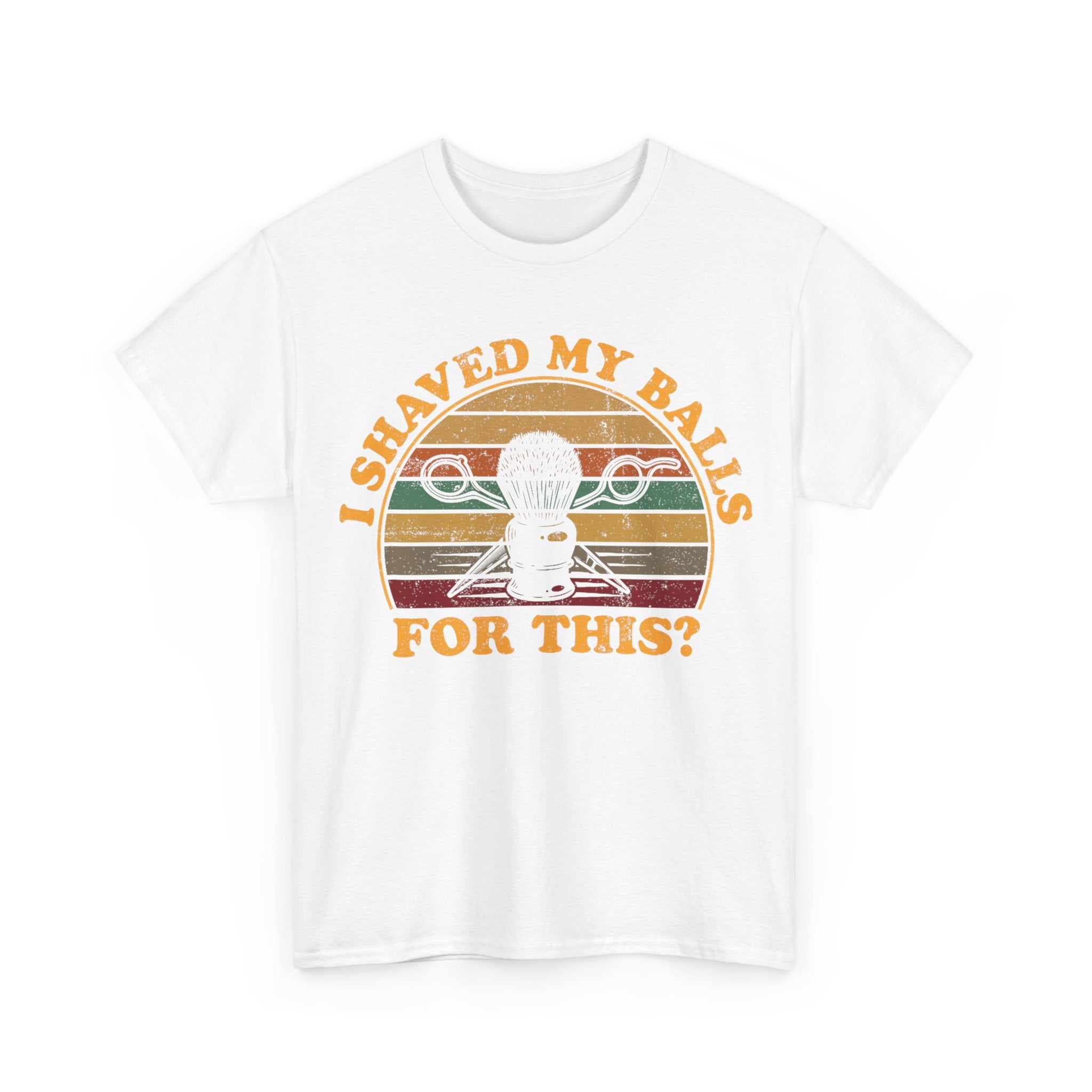 Funny Golf T-Shirt - I Shaved My Balls For This - Curb Your Enthusiasm - Rude Gift Tee Shirt