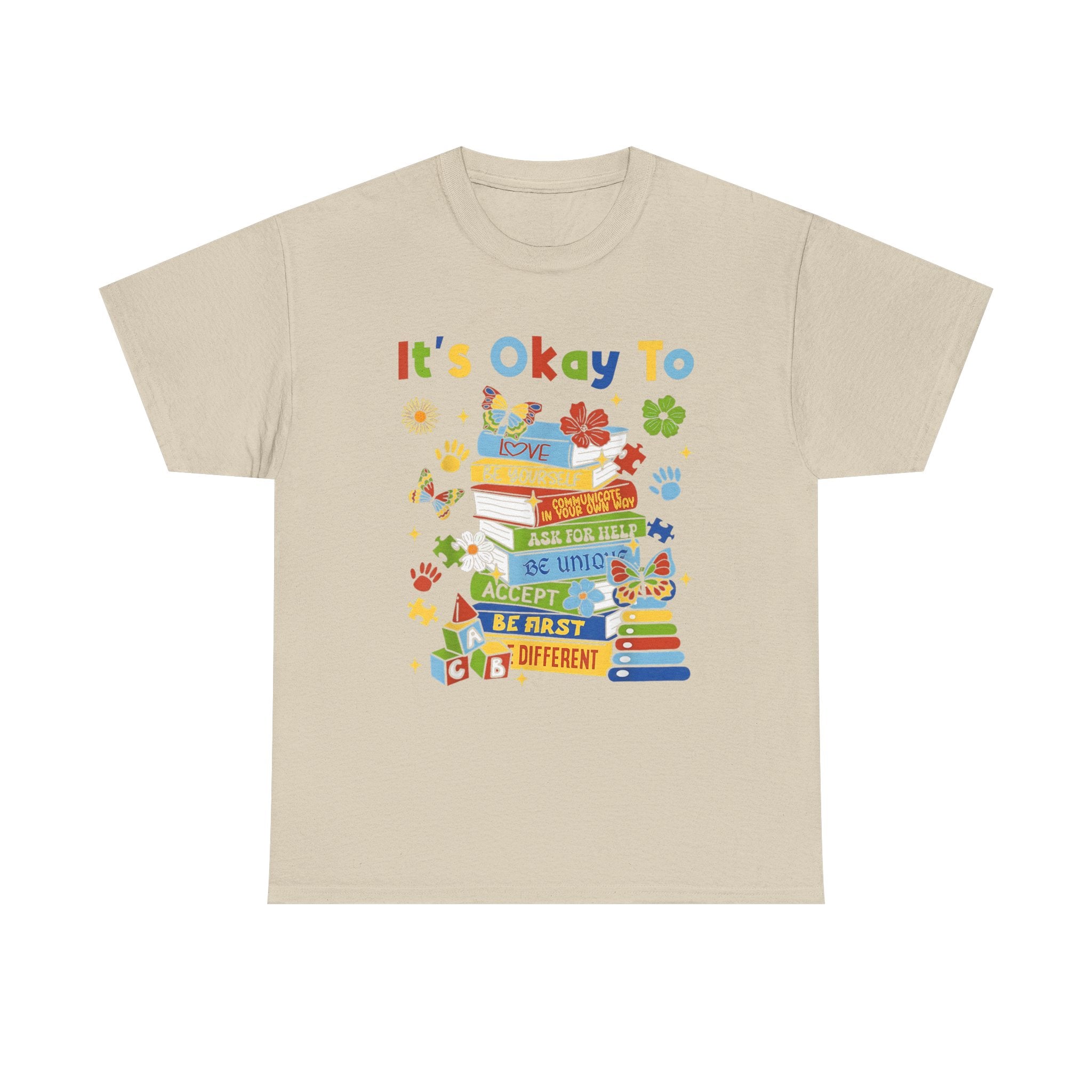 It's Okay To Learn Children’s T-Shirt - Positive Classroom / Autism ADHD Tee NEW