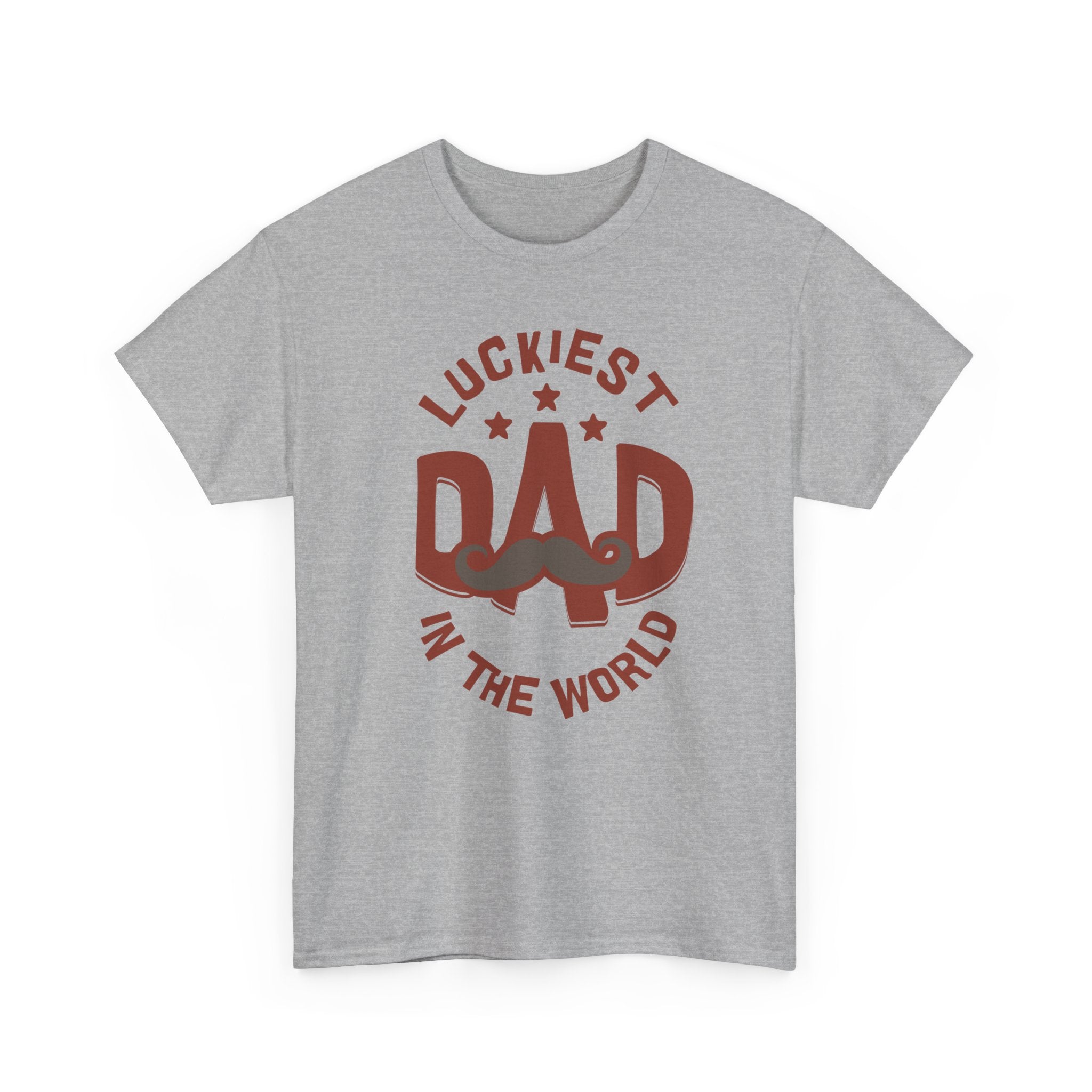Funny t-Shirt - Luckiest Dad In The World Tee Shirt - Fathers Day Dad Birthday Funny Gift NEW