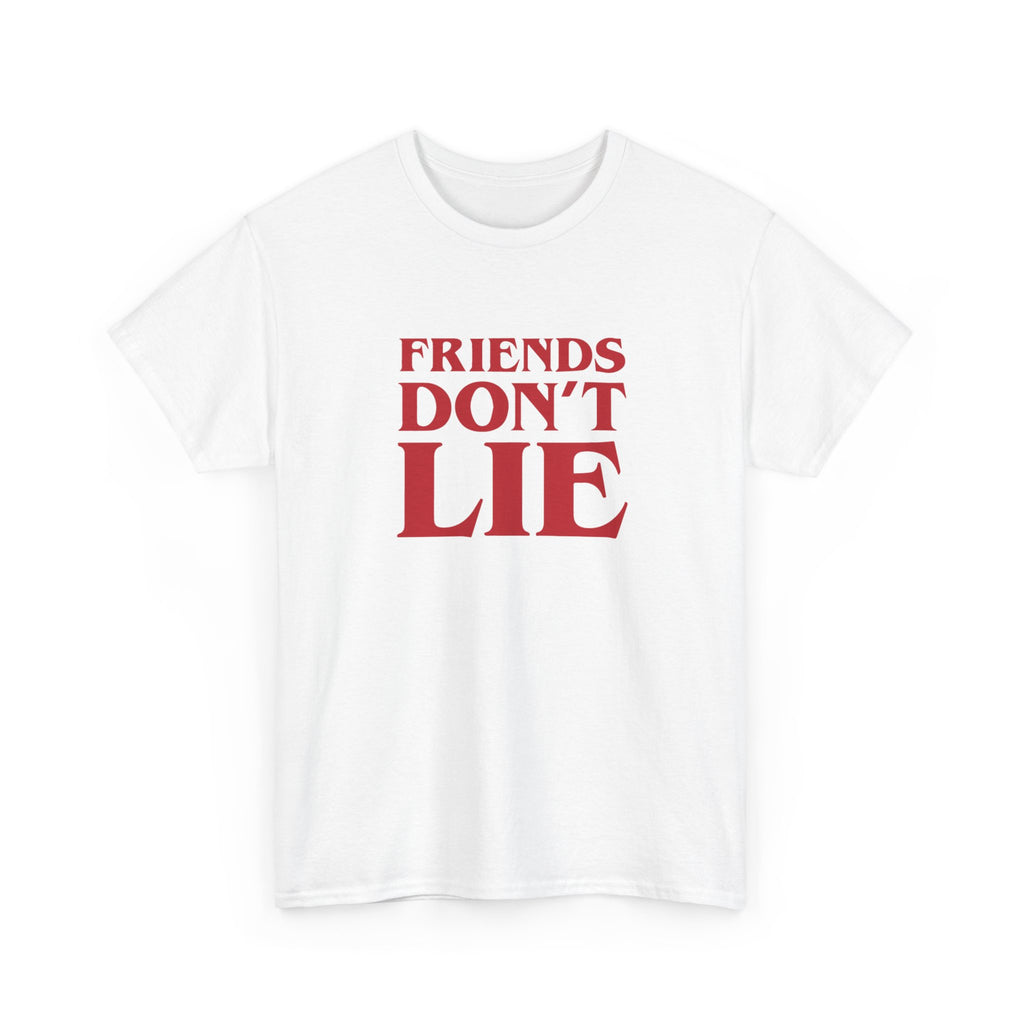 Friends Don't Lie T‑Shirt - Stranger Things Inspired Retro Quote Tee Shirt Gift NEW