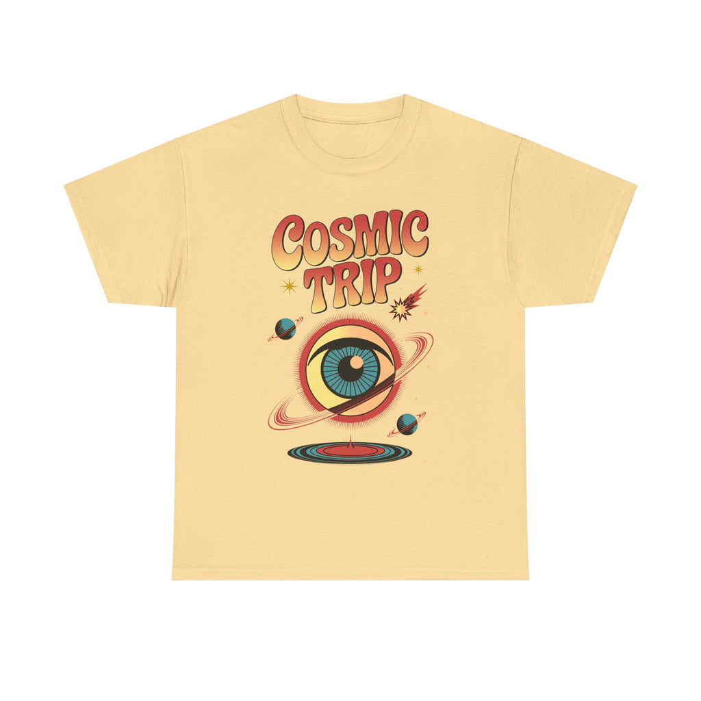 Cosmic Trip T-Shirt — Retro Space Eye Graphic Psychedelic Tee