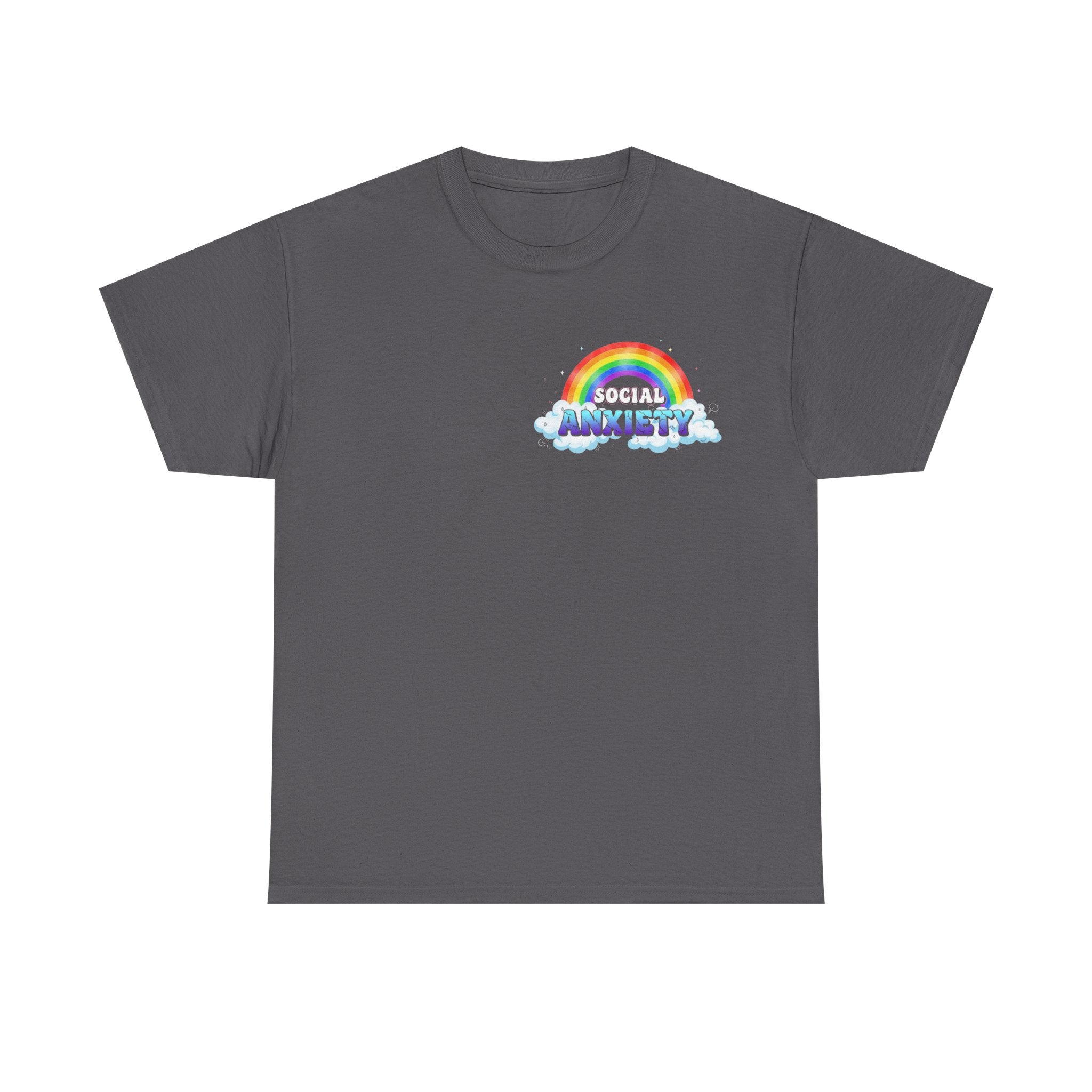 Social Anxiety Rainbow T-Shirt - Autism ADHD Neurodiverse Tee Shirt Gift