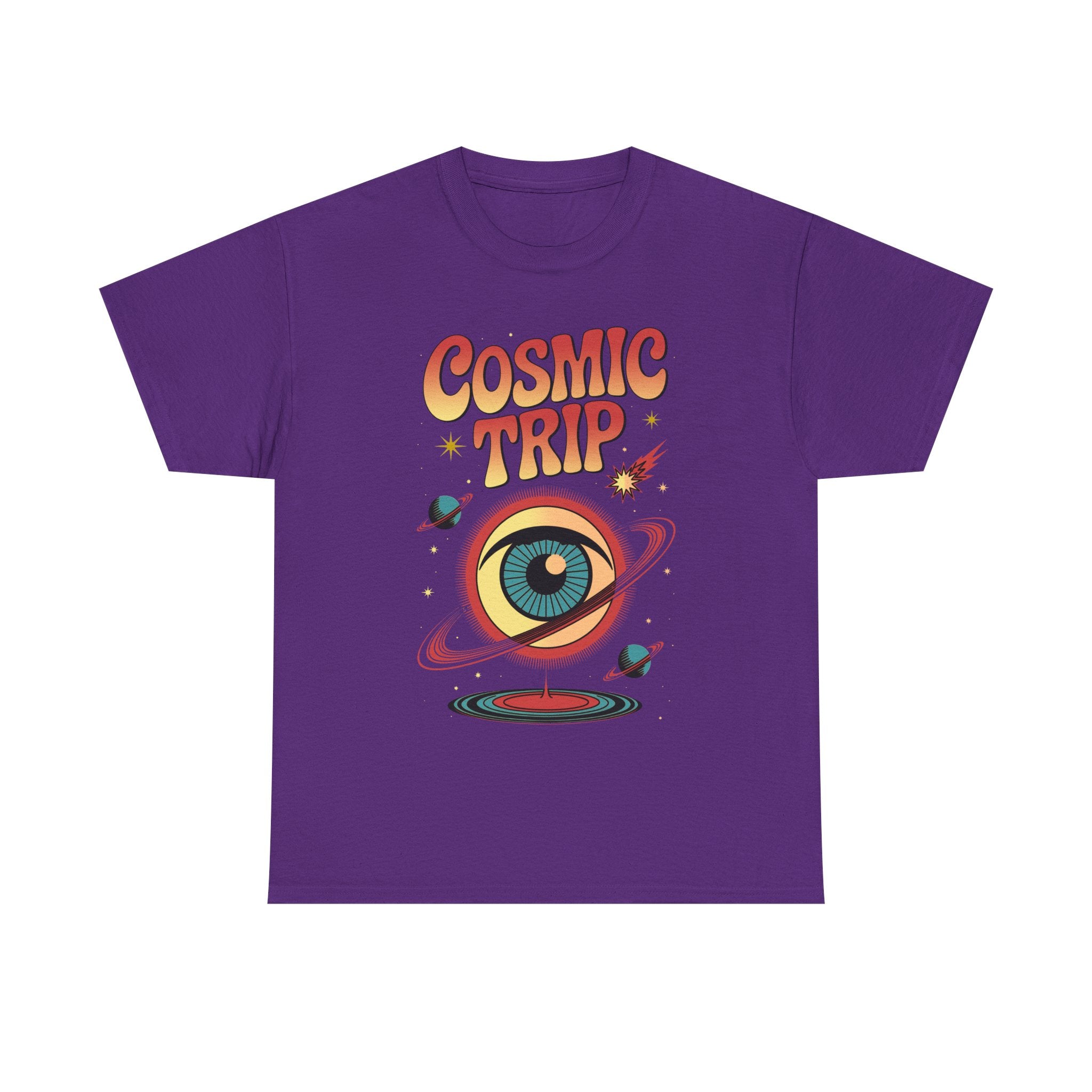 Cosmic Trip T-Shirt — Retro Space Eye Graphic Psychedelic Tee