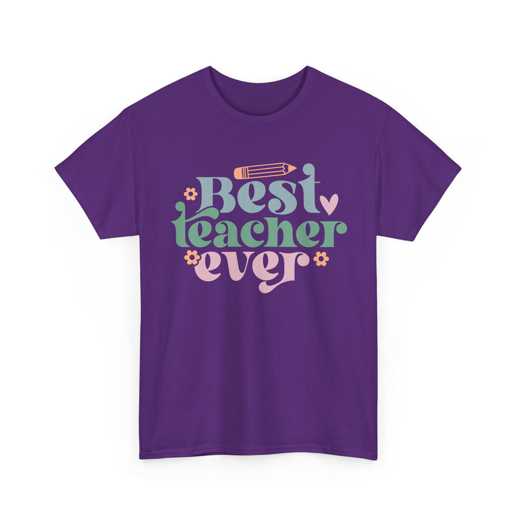 Best Teacher Ever Tee Shirt - T-Shirt Gift - Present For Teachers - NEW