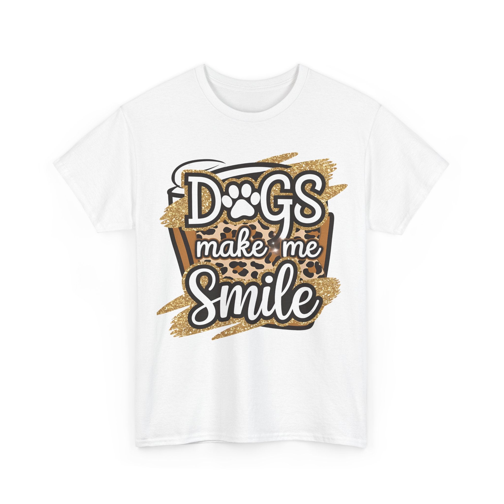 Dog Lover Tee Shirt - Dogs Make Me Smile - Funny T-Shirt Gift For Dog Owner