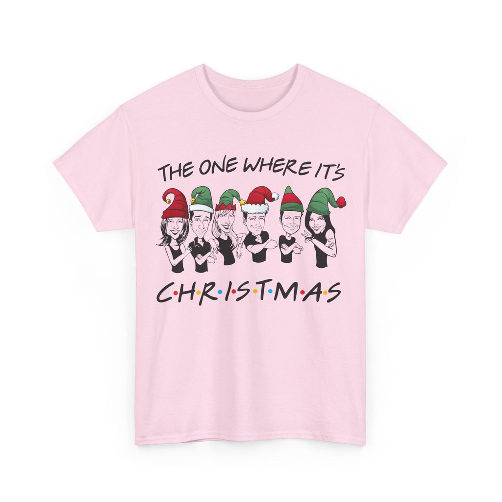 Friends Christmas T-Shirt - The One Where It's Christmas - Holiday Gift Tee Shirt - NEW