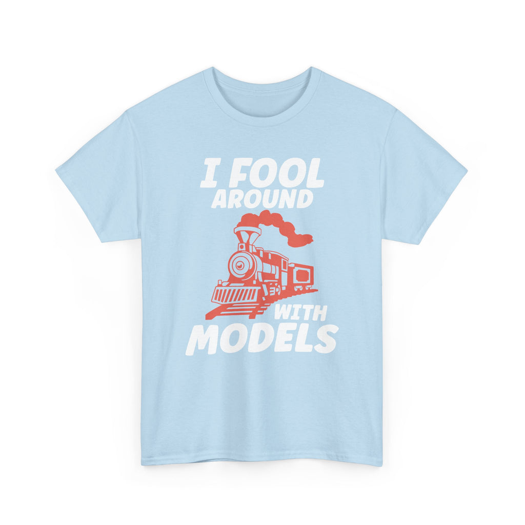 Train Set Model Tee Shirt - Funny T-Shirt Gift For Train Model Enthusiasts - Gift For Dad Grandad Into Trains