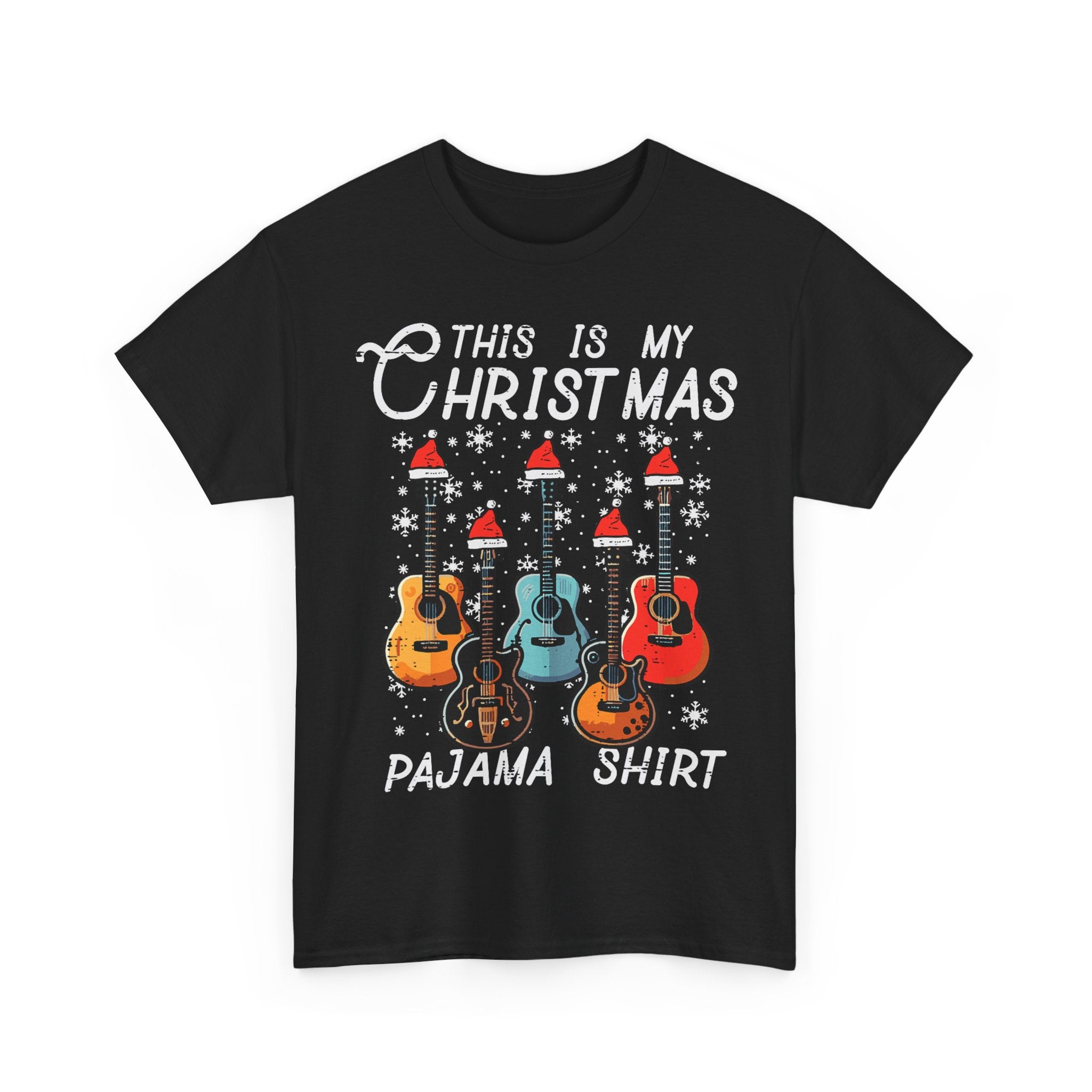 Guitar T-Shirt Xmas Gift - This Is My Christmas Pajama Shirt - Guitarist Tee Pyjama Shirt