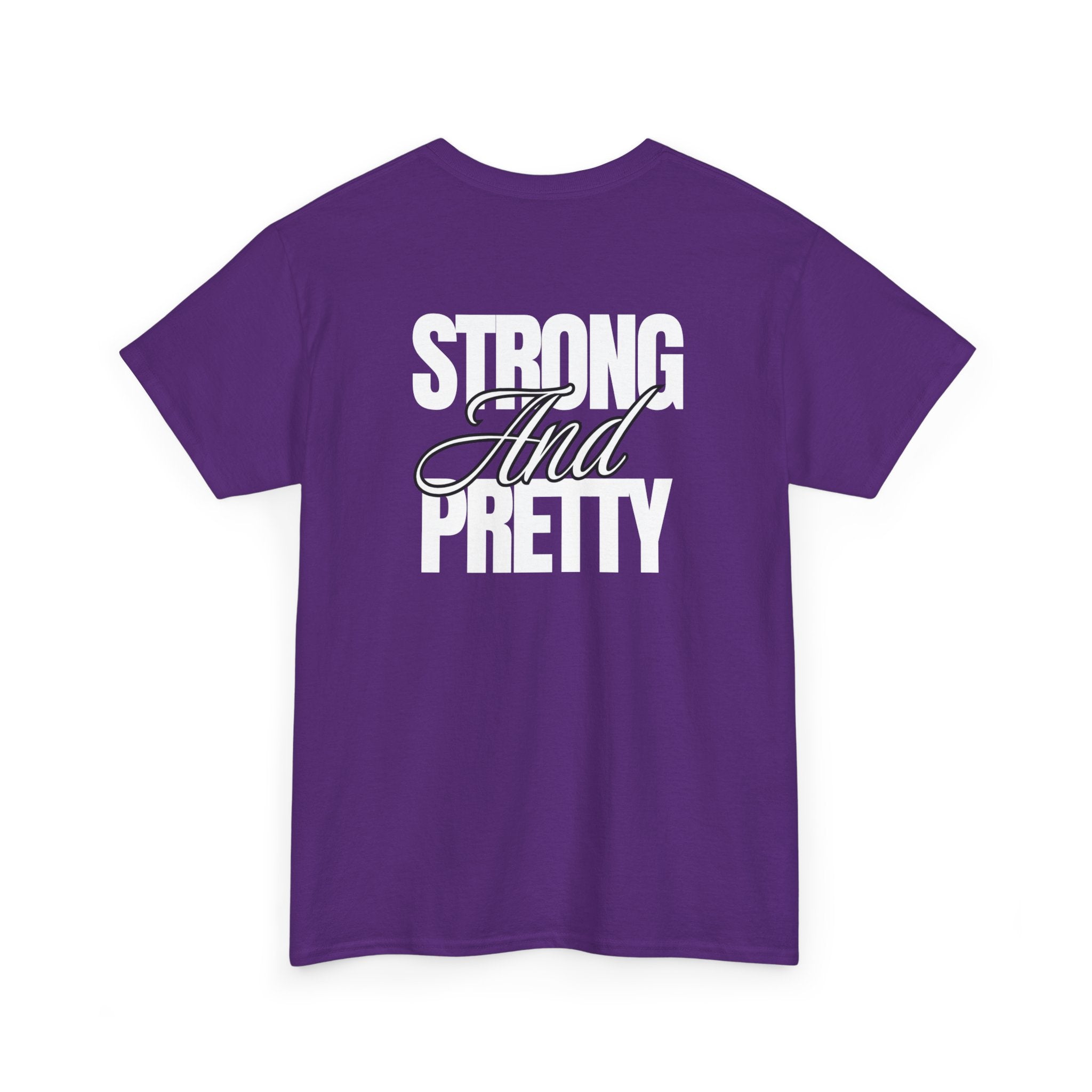 Strong And Pretty T-Shirt -  Funny Gyn Tee Shirt - Gymenix Workout Top With Back Print