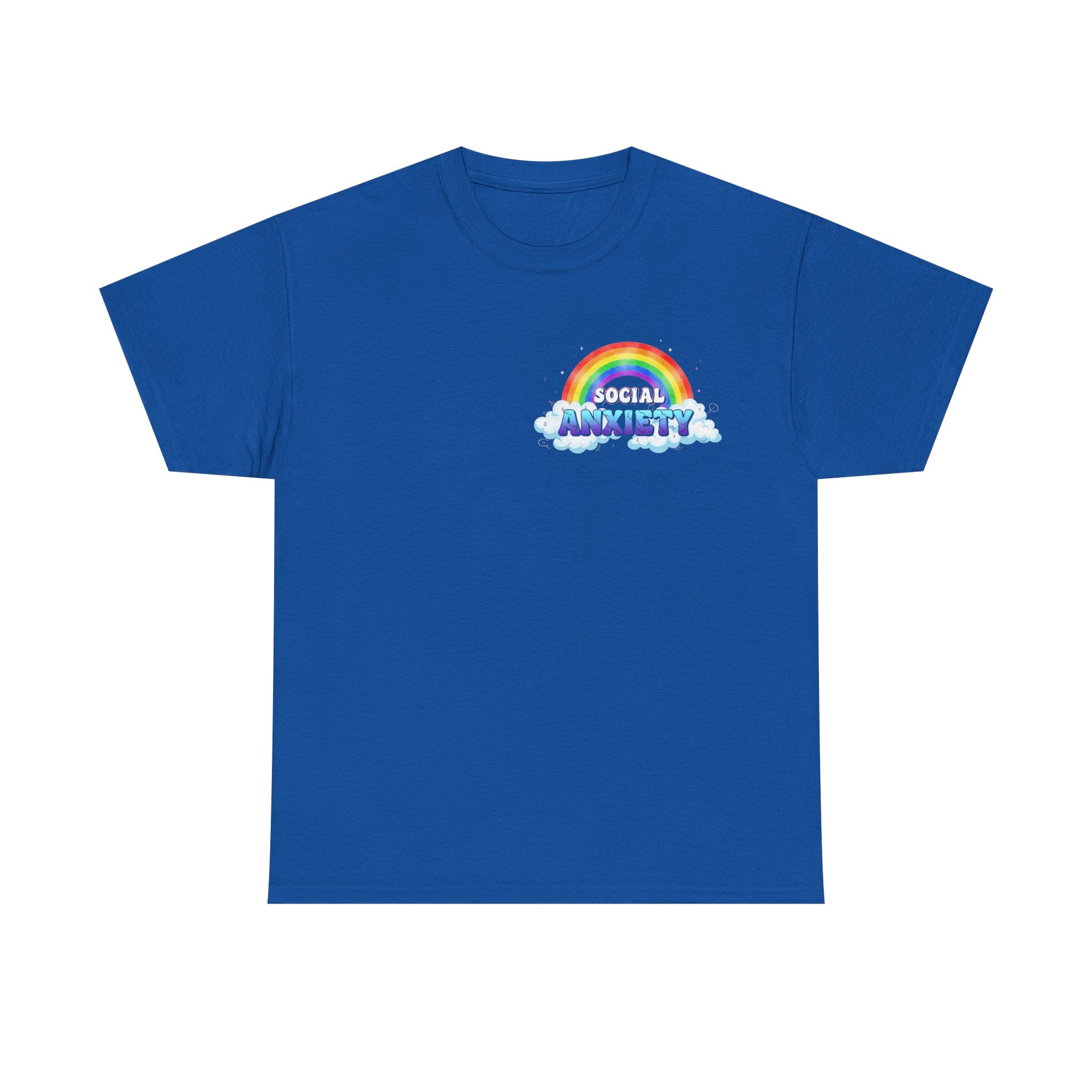 Social Anxiety Rainbow T-Shirt - Autism ADHD Neurodiverse Tee Shirt Gift
