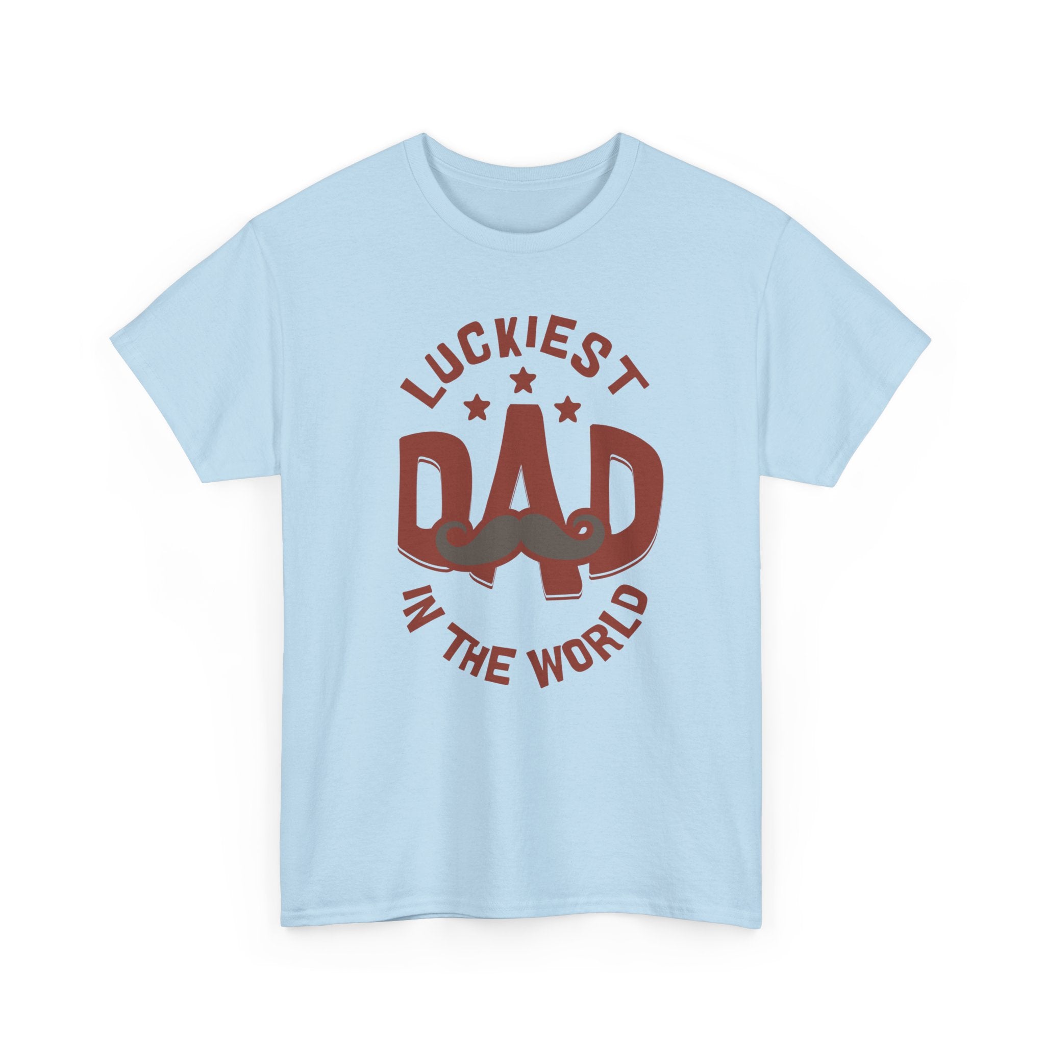 Funny t-Shirt - Luckiest Dad In The World Tee Shirt - Fathers Day Dad Birthday Funny Gift NEW