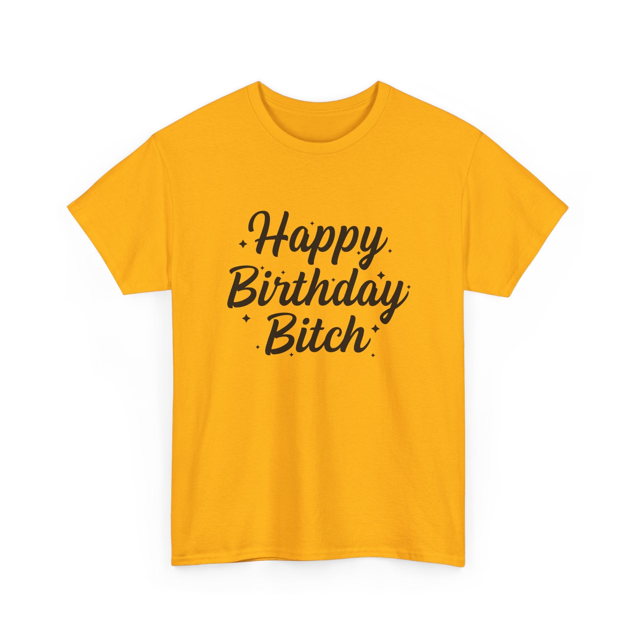 Birthday Tee Shirt - Happy Birthday Bitch - Funny Adult Graphic T-Shirt Gift