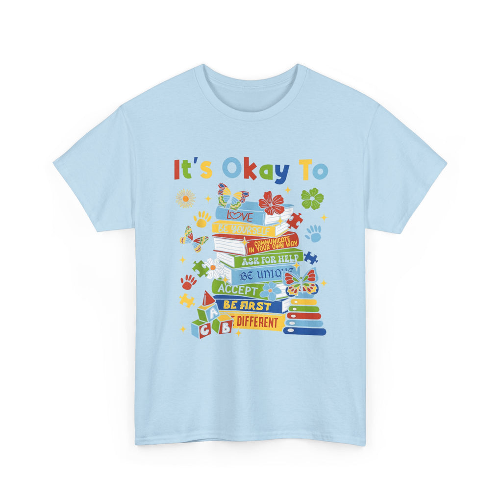 It's Okay To Learn Children’s T-Shirt - Positive Classroom / Autism ADHD Tee NEW