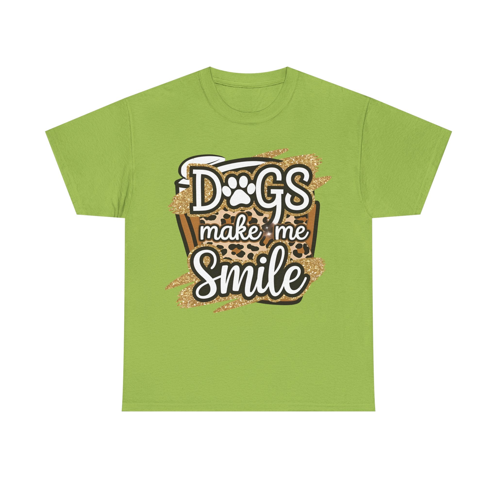Dog Lover Tee Shirt - Dogs Make Me Smile - Funny T-Shirt Gift For Dog Owner