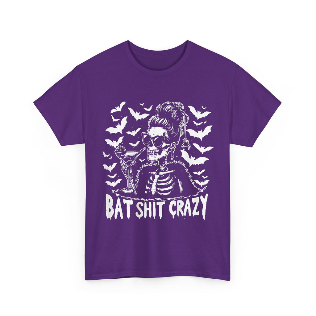 Funny T-Shirt - Bat Shit Crazy Tee Shirt - Gift For Witch - Wicken T Shirt For Witches - NEW
