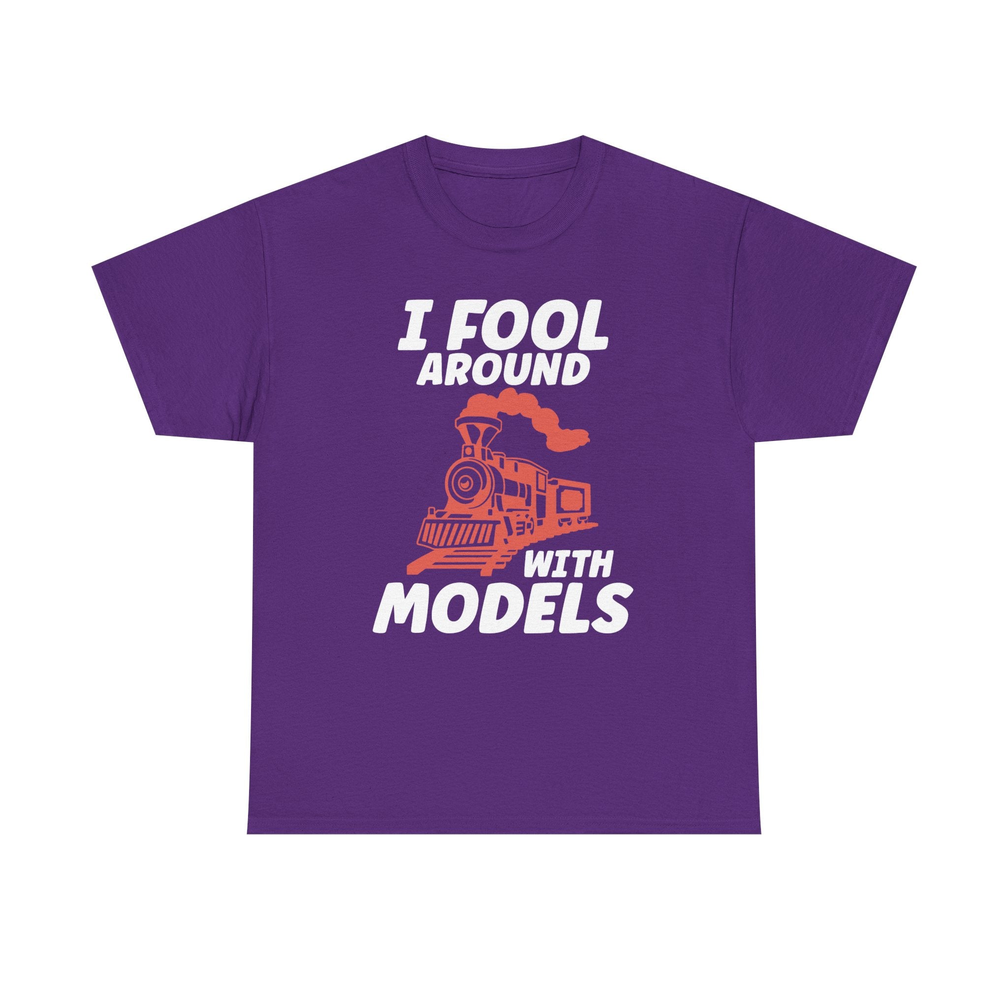 Train Set Model Tee Shirt - Funny T-Shirt Gift For Train Model Enthusiasts - Gift For Dad Grandad Into Trains