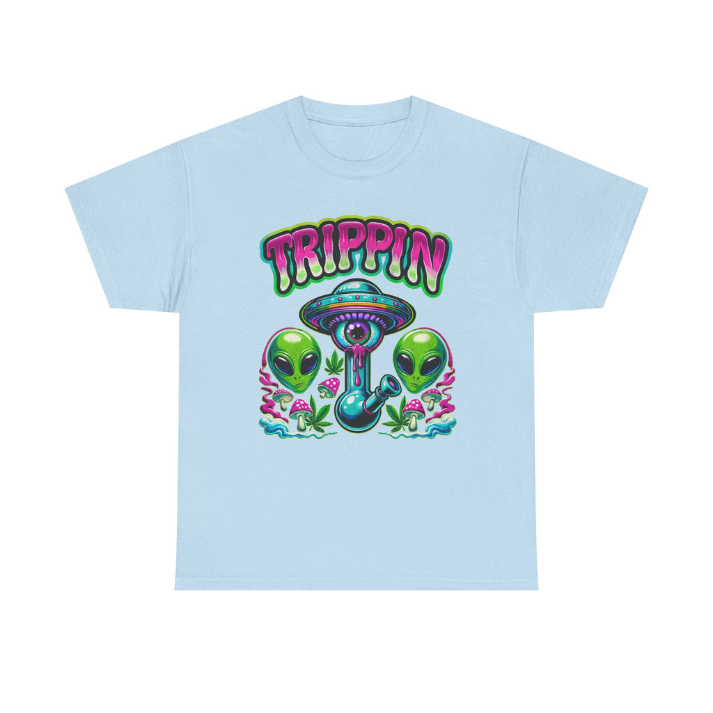 Trippin' Alien Mushroom Tee - Funny Psychedelic T-Sirt Gift