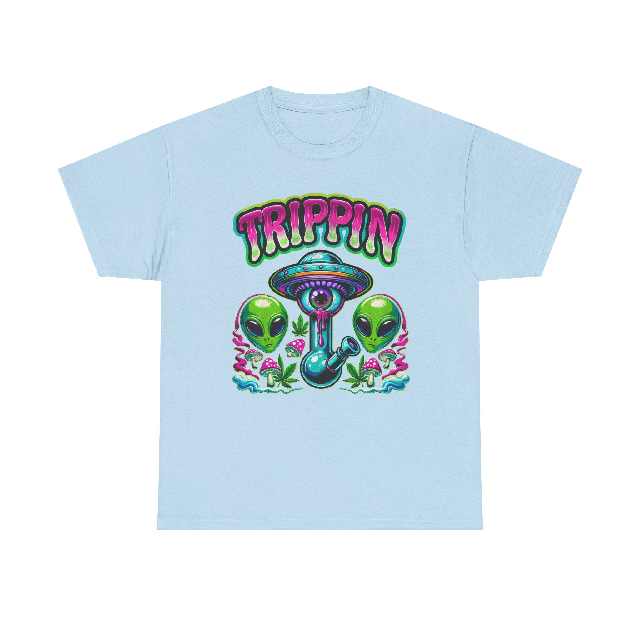 Trippin' Alien Mushroom Tee - Funny Psychedelic T-Sirt Gift