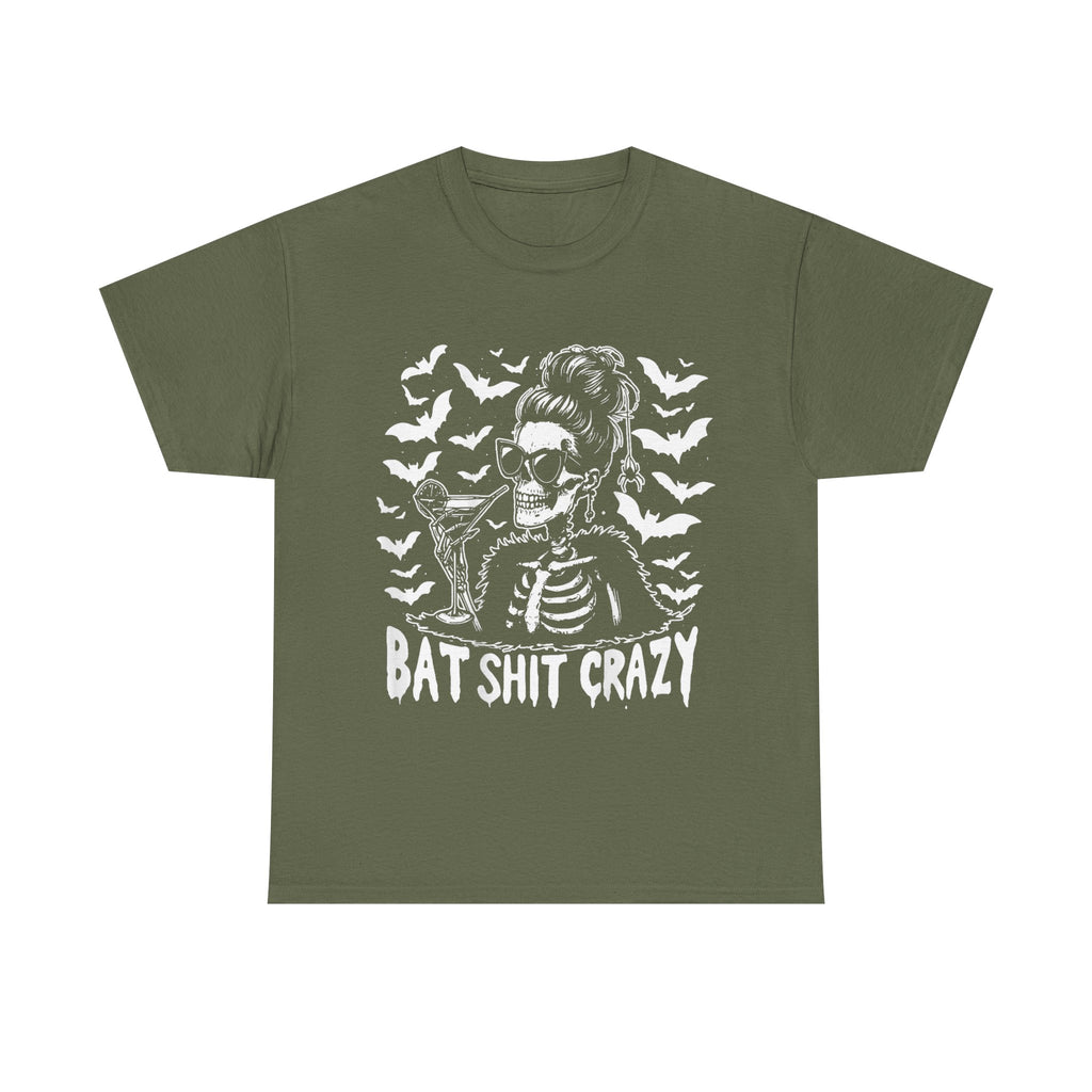 Funny T-Shirt - Bat Shit Crazy Tee Shirt - Gift For Witch - Wicken T Shirt For Witches - NEW